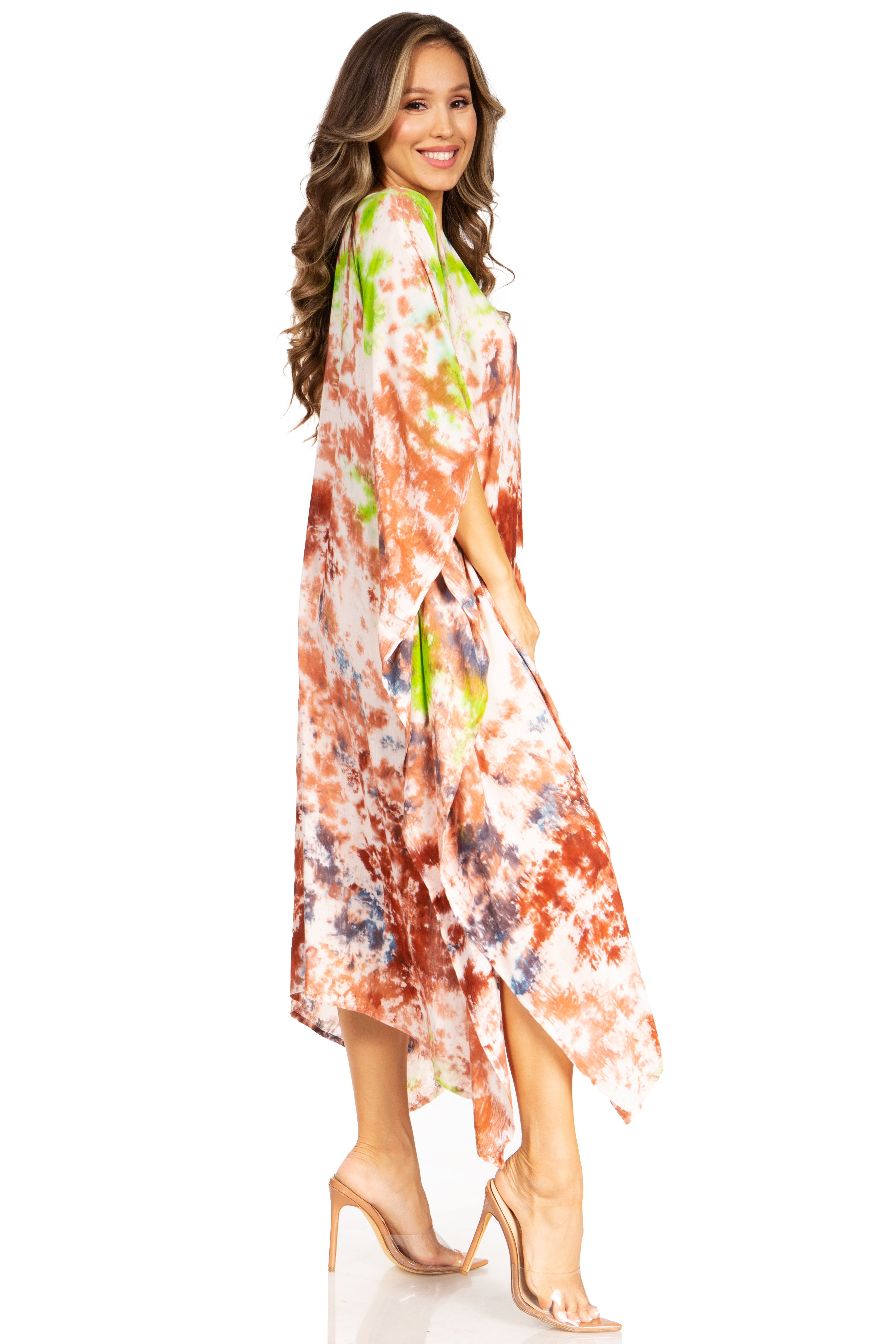 Sakkas - Clementine Second Women's Tie Dye Caftan Dress