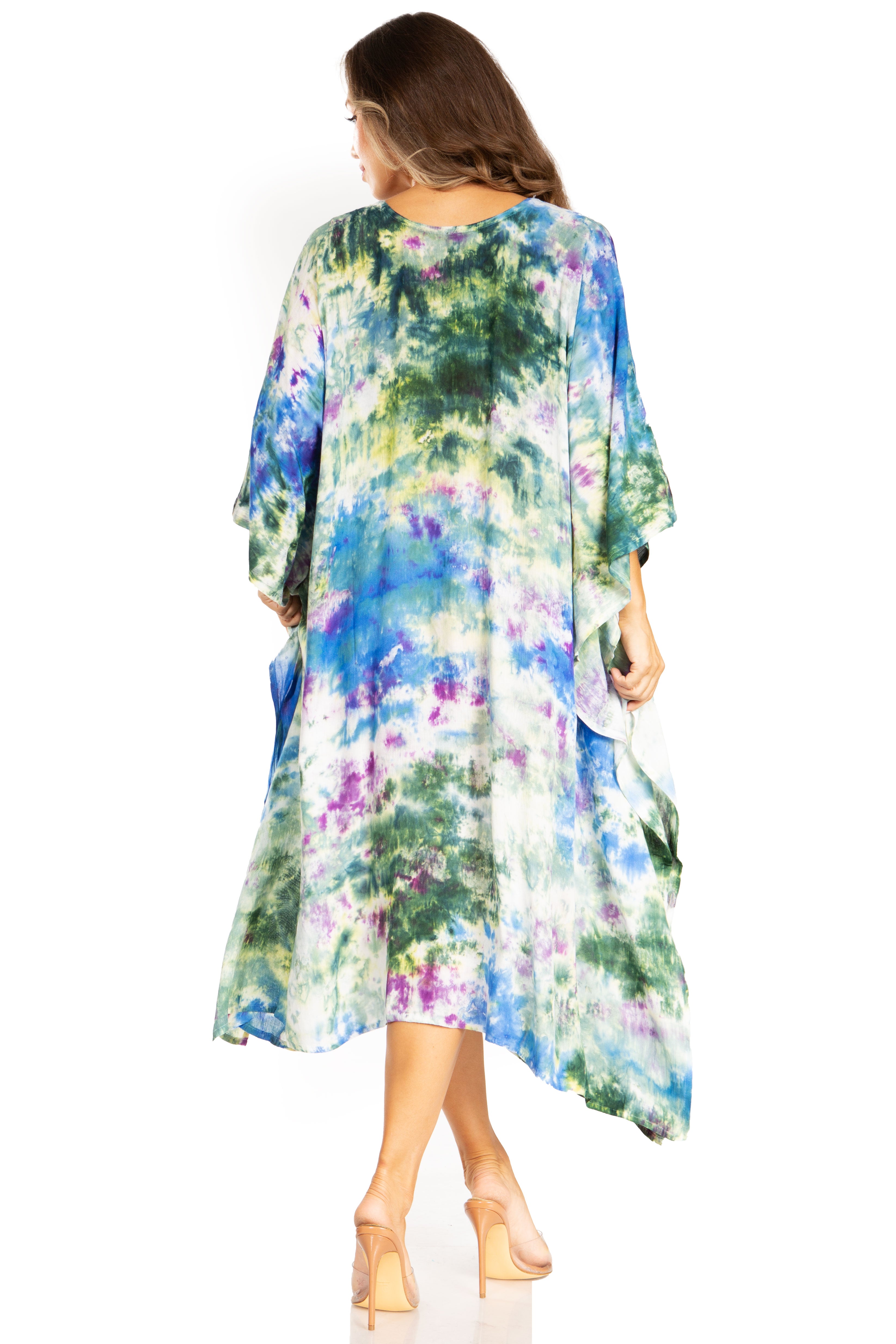 Sakkas - Clementine Second Women's Tie Dye Caftan Dress