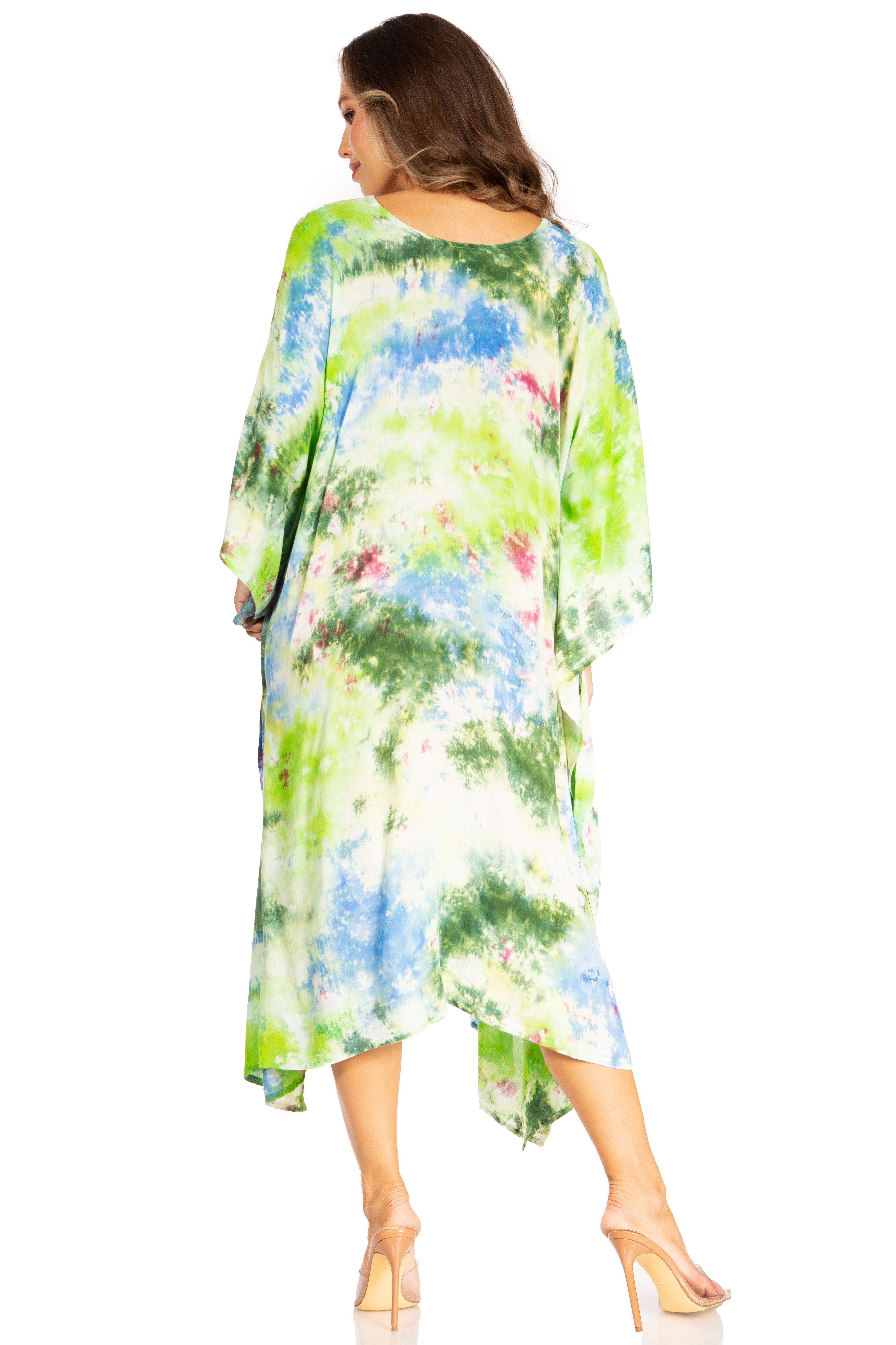 Sakkas - Clementine Second Women's Tie Dye Caftan Dress