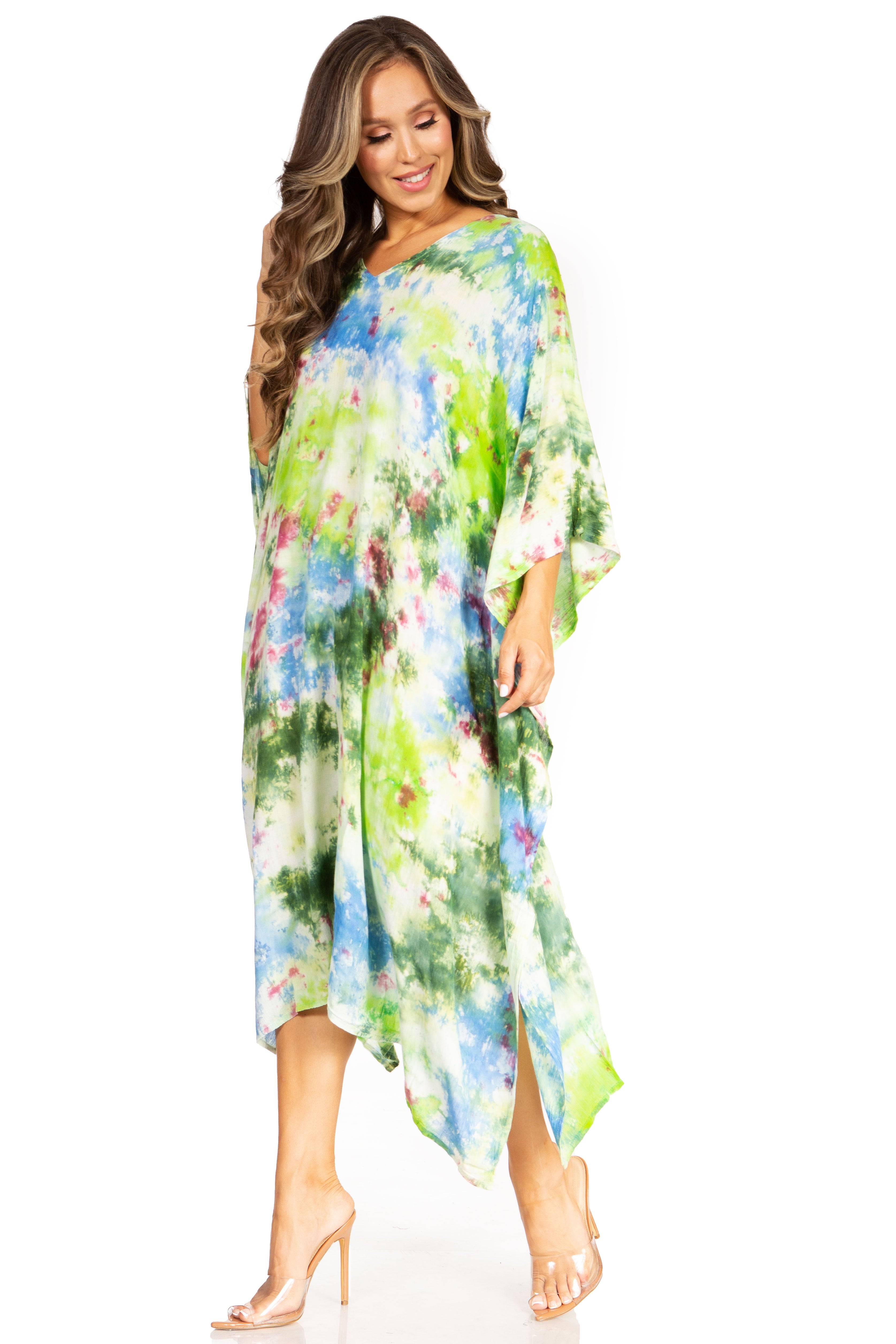 Sakkas - Clementine Second Women's Tie Dye Caftan Dress