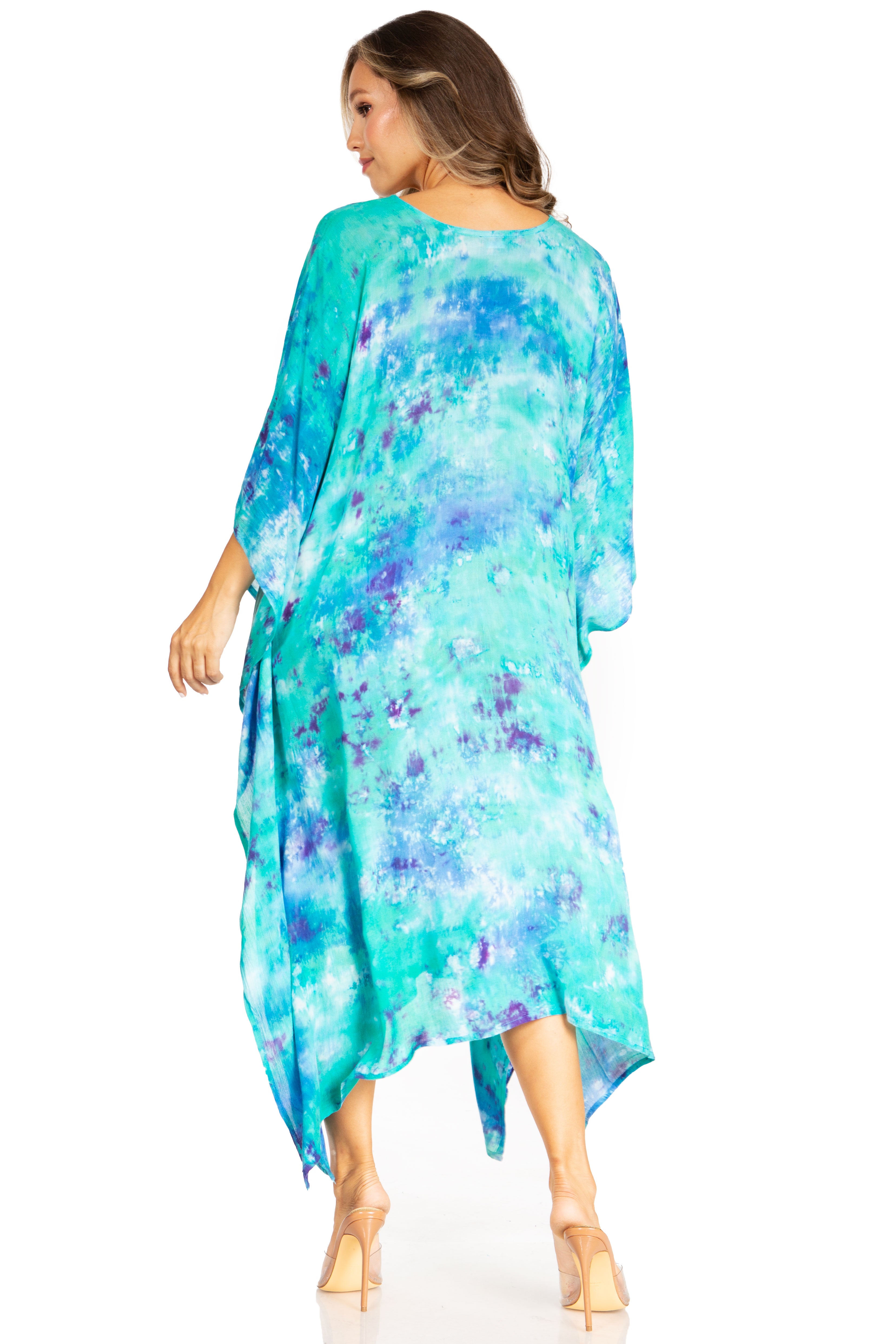 Sakkas - Clementine Second Women's Tie Dye Caftan Dress