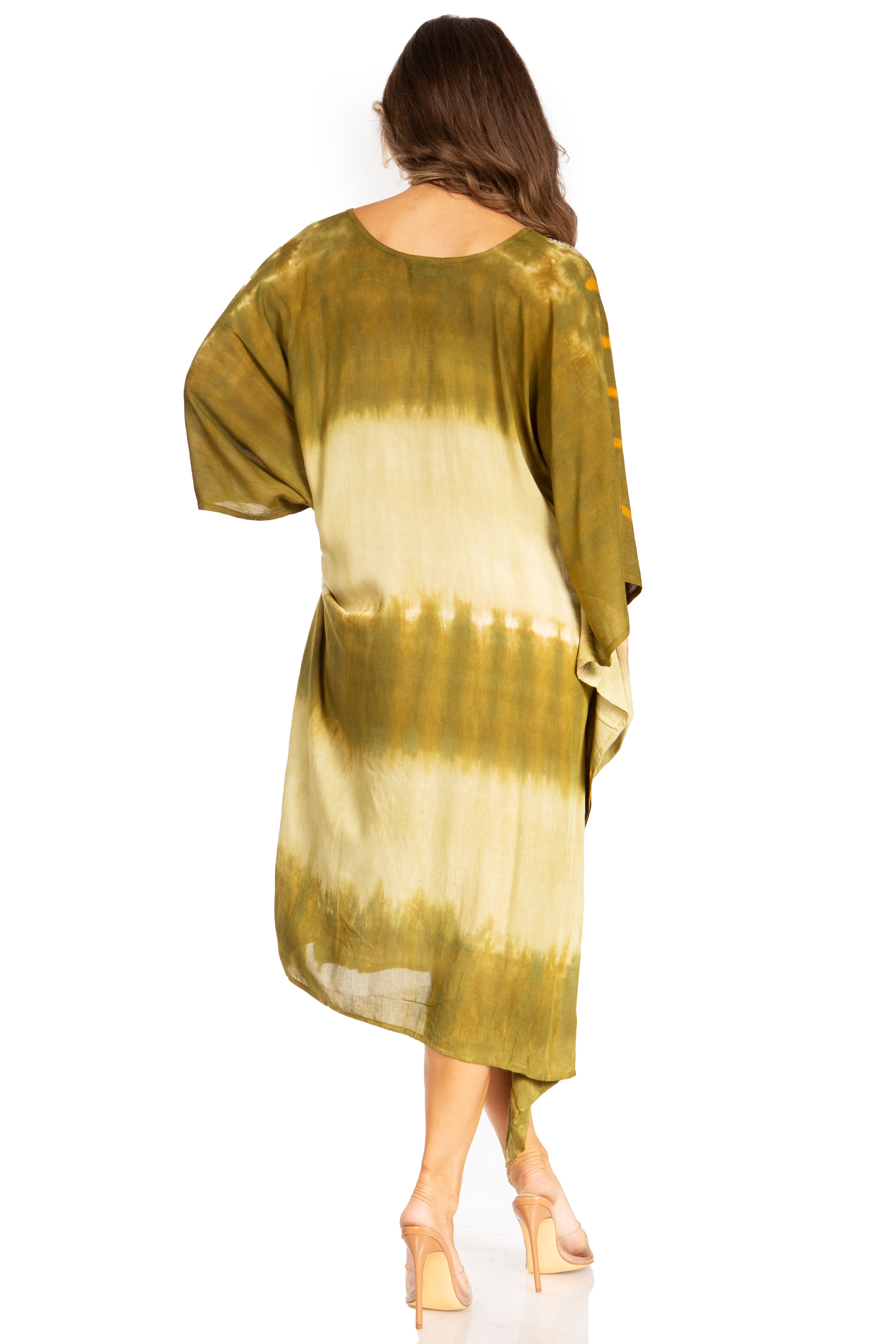 Sakkas - Clementine Second Women's Tie Dye Caftan Dress