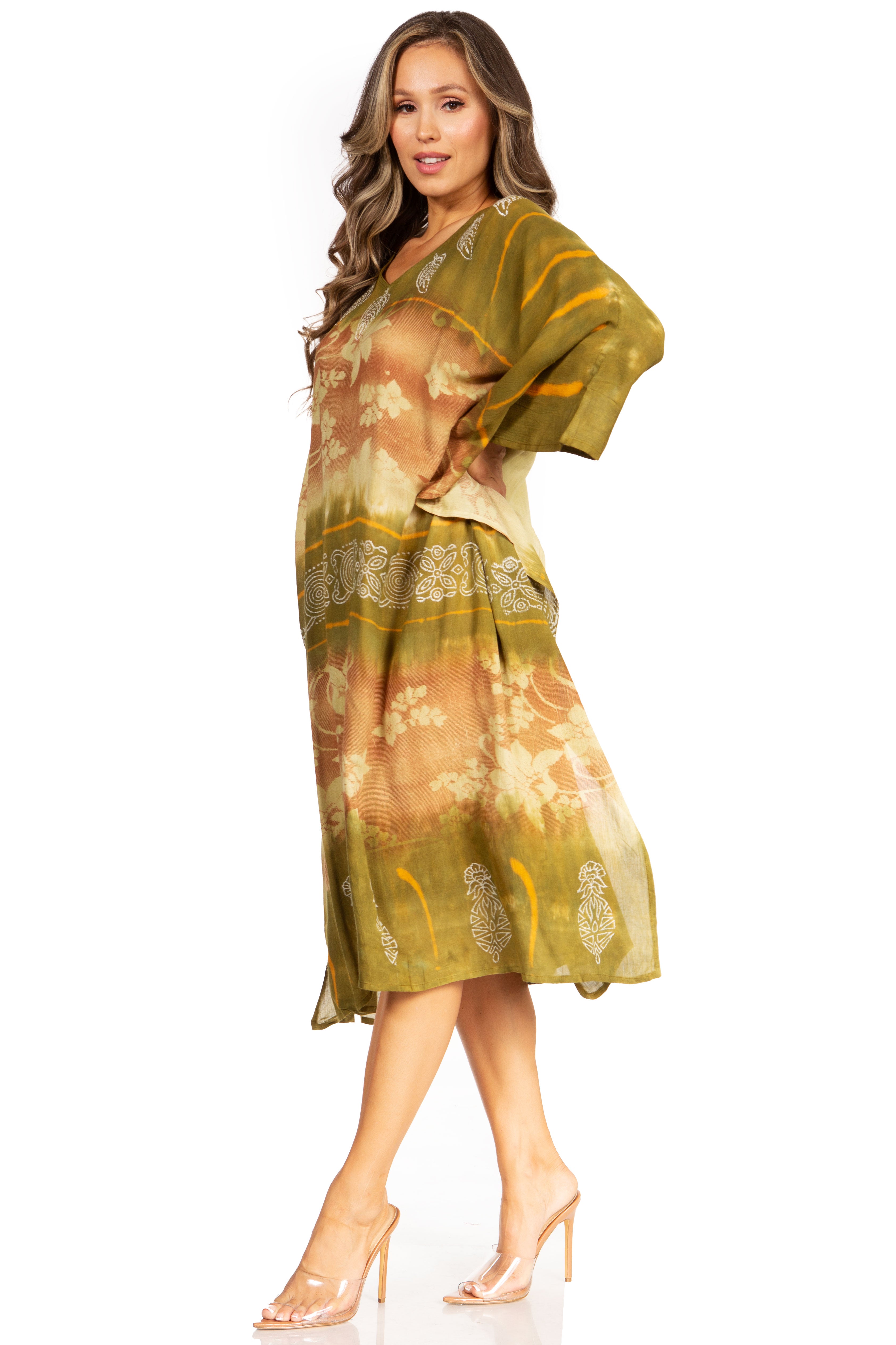 Sakkas - Clementine Second Women's Tie Dye Caftan Dress