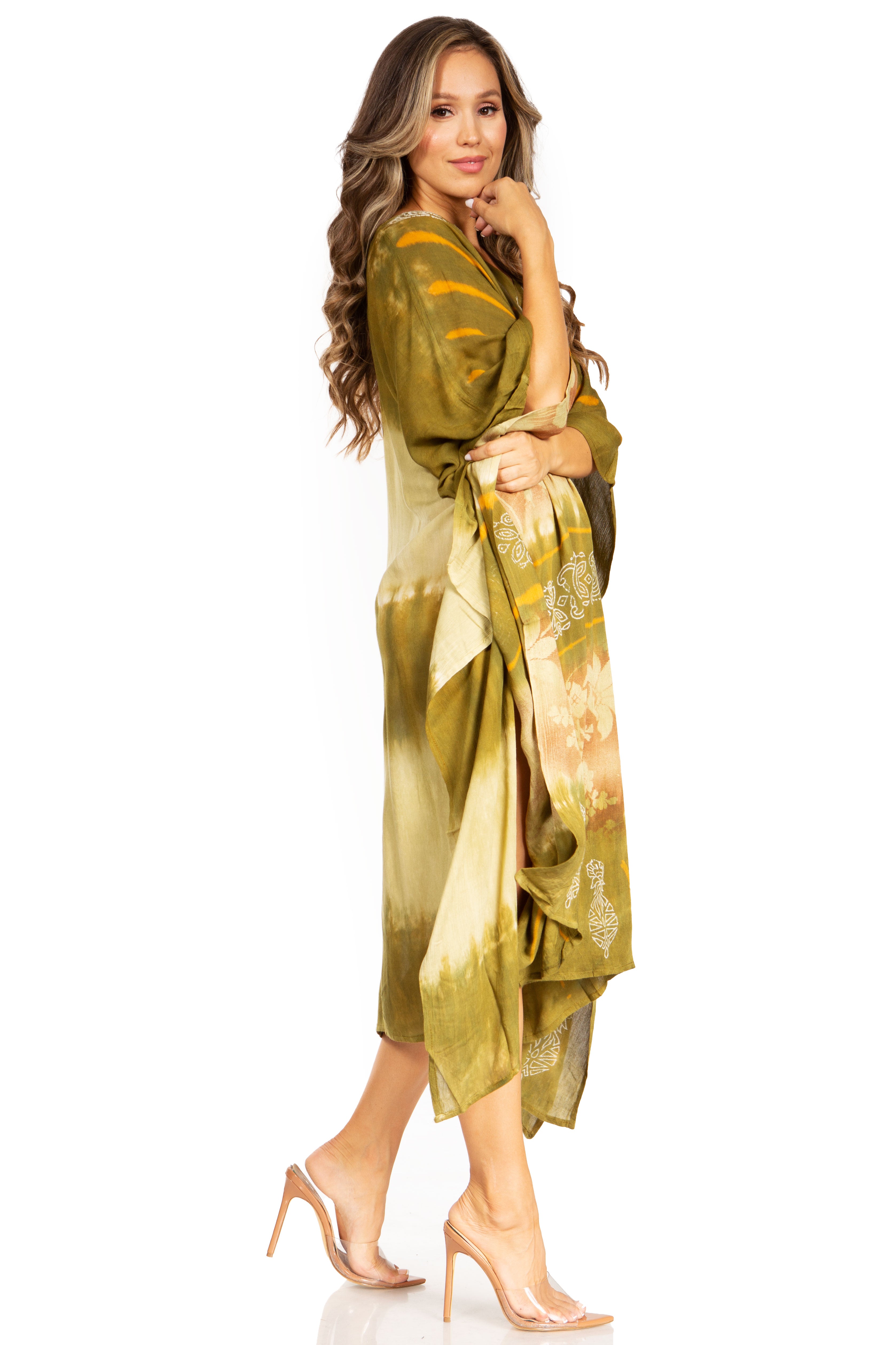 Sakkas - Clementine Second Women's Tie Dye Caftan Dress