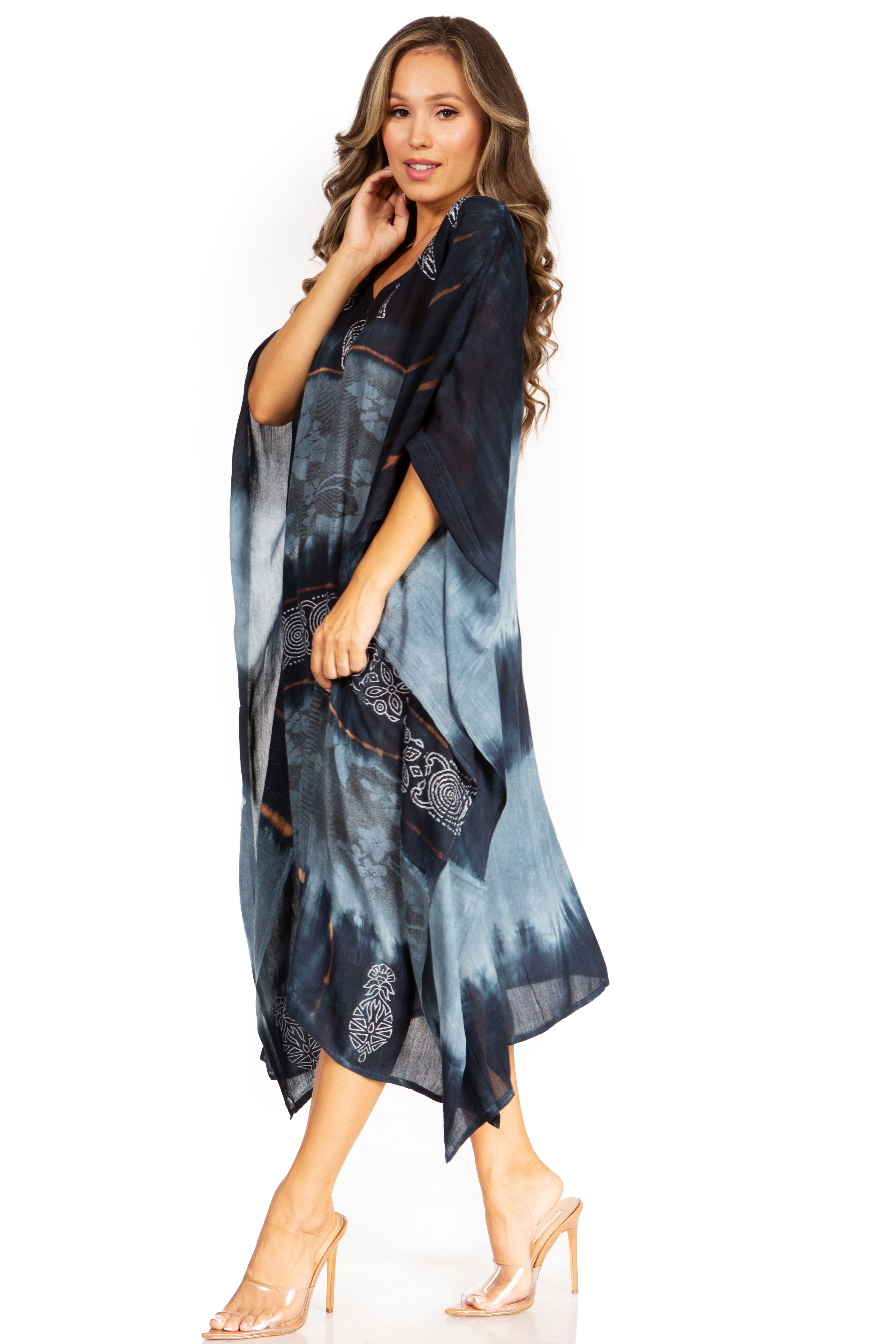 Sakkas - Clementine Second Women's Tie Dye Caftan Dress