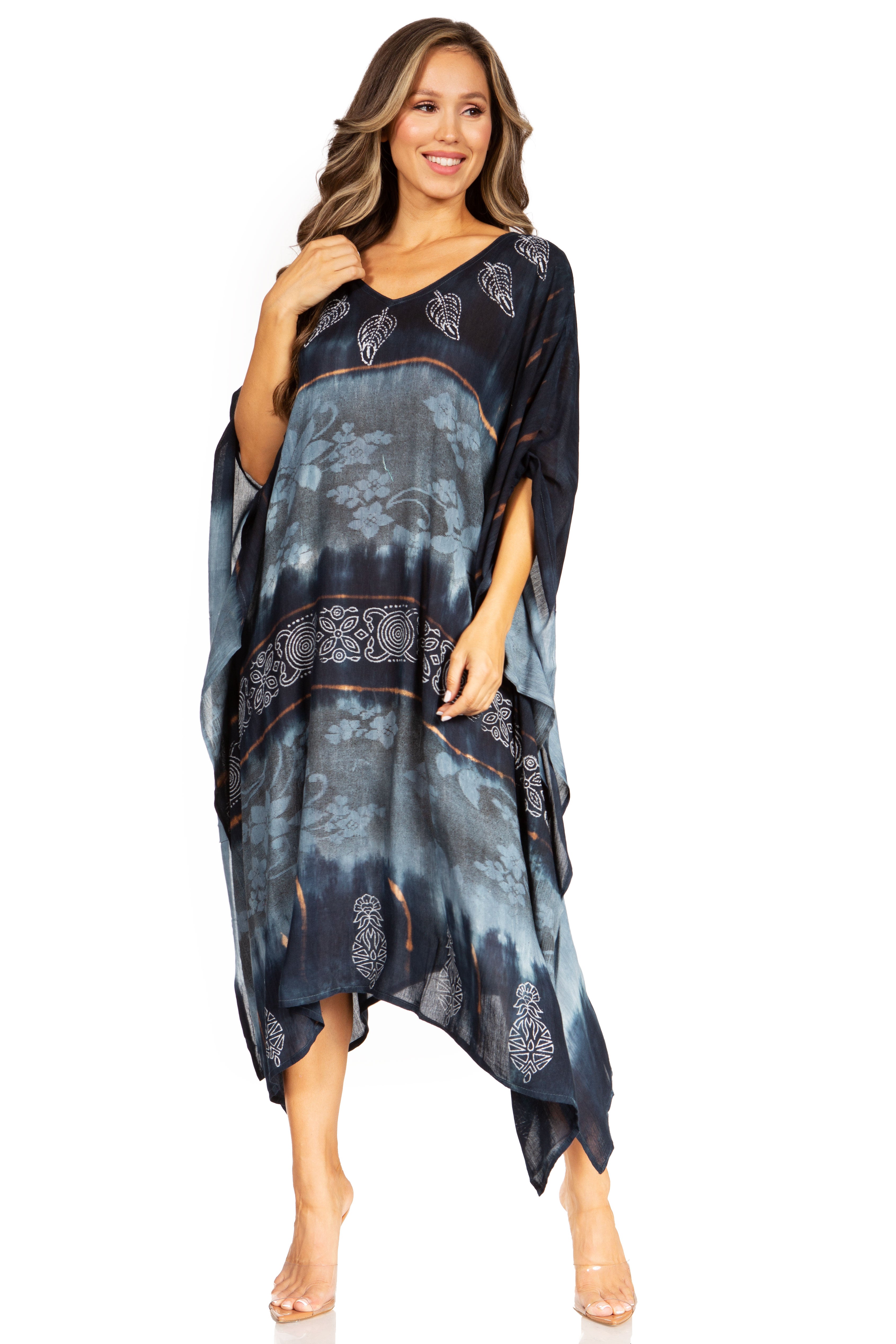 Sakkas - Clementine Second Women's Tie Dye Caftan Dress
