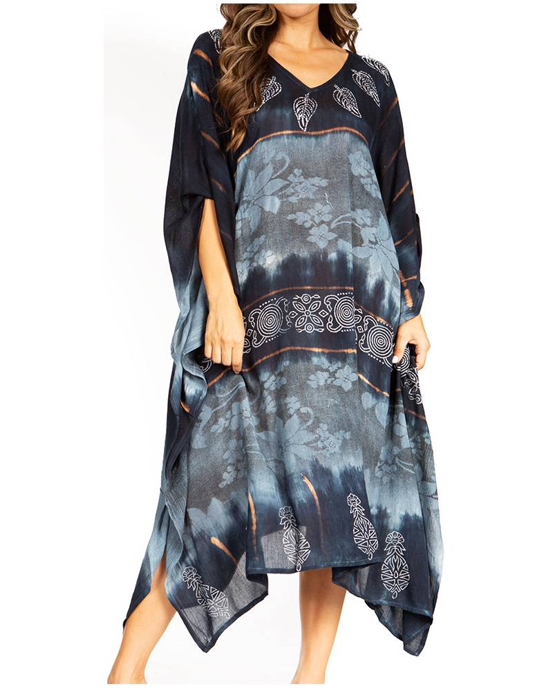 Sakkas - Clementine Second Women's Tie Dye Caftan Dress