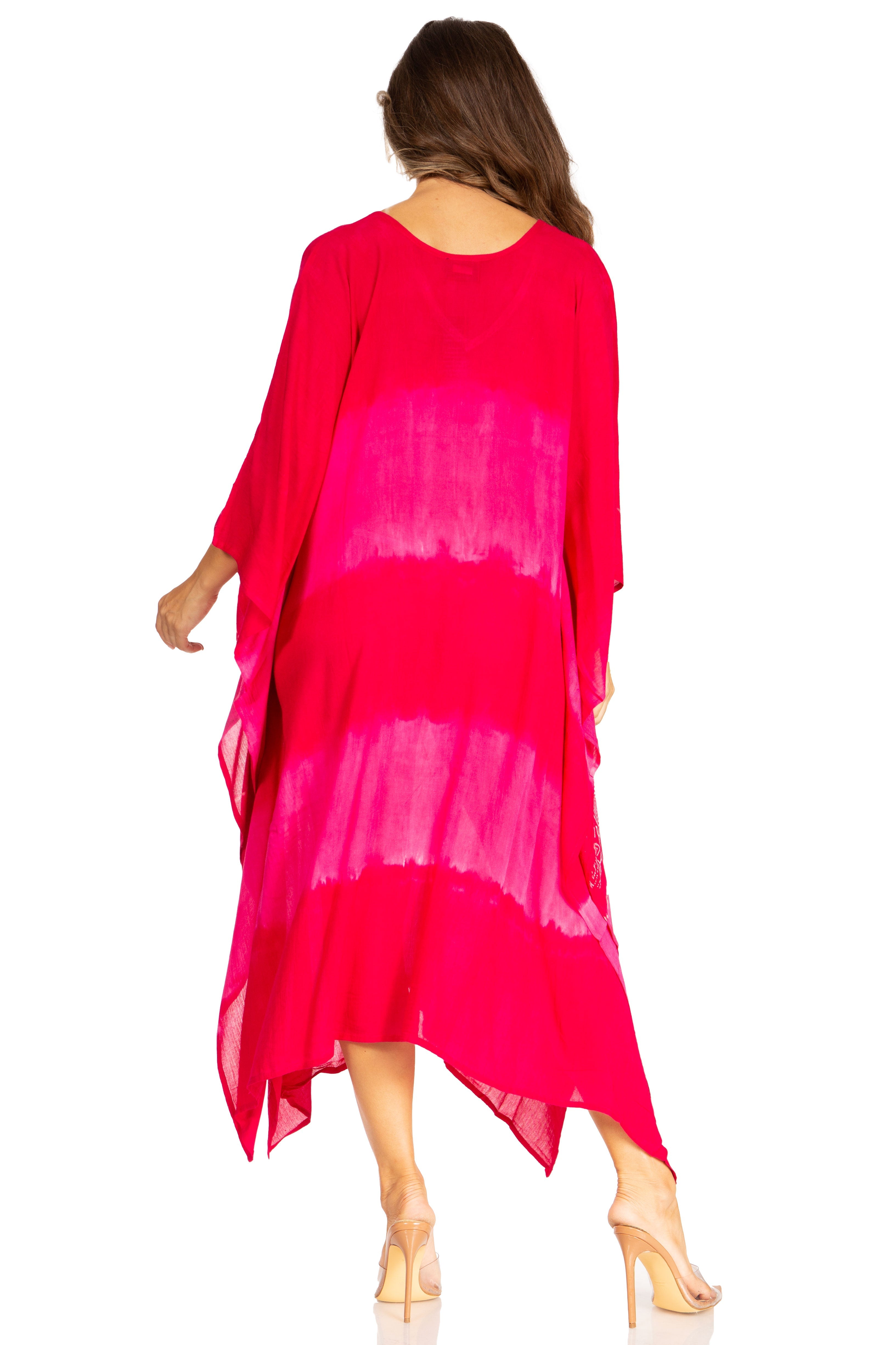 Sakkas - Clementine Second Women's Tie Dye Caftan Dress