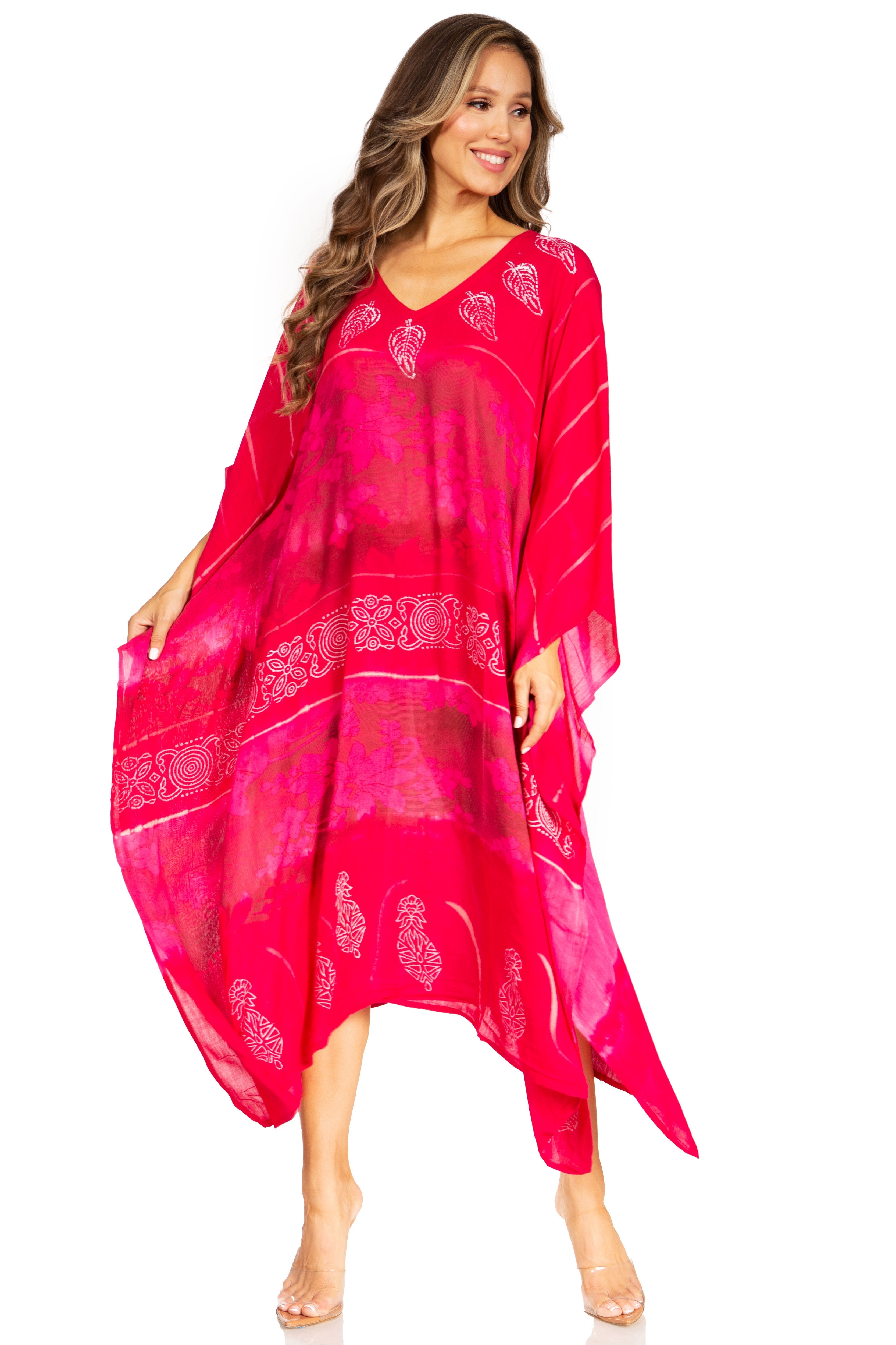 Sakkas - Clementine Second Women's Tie Dye Caftan Dress