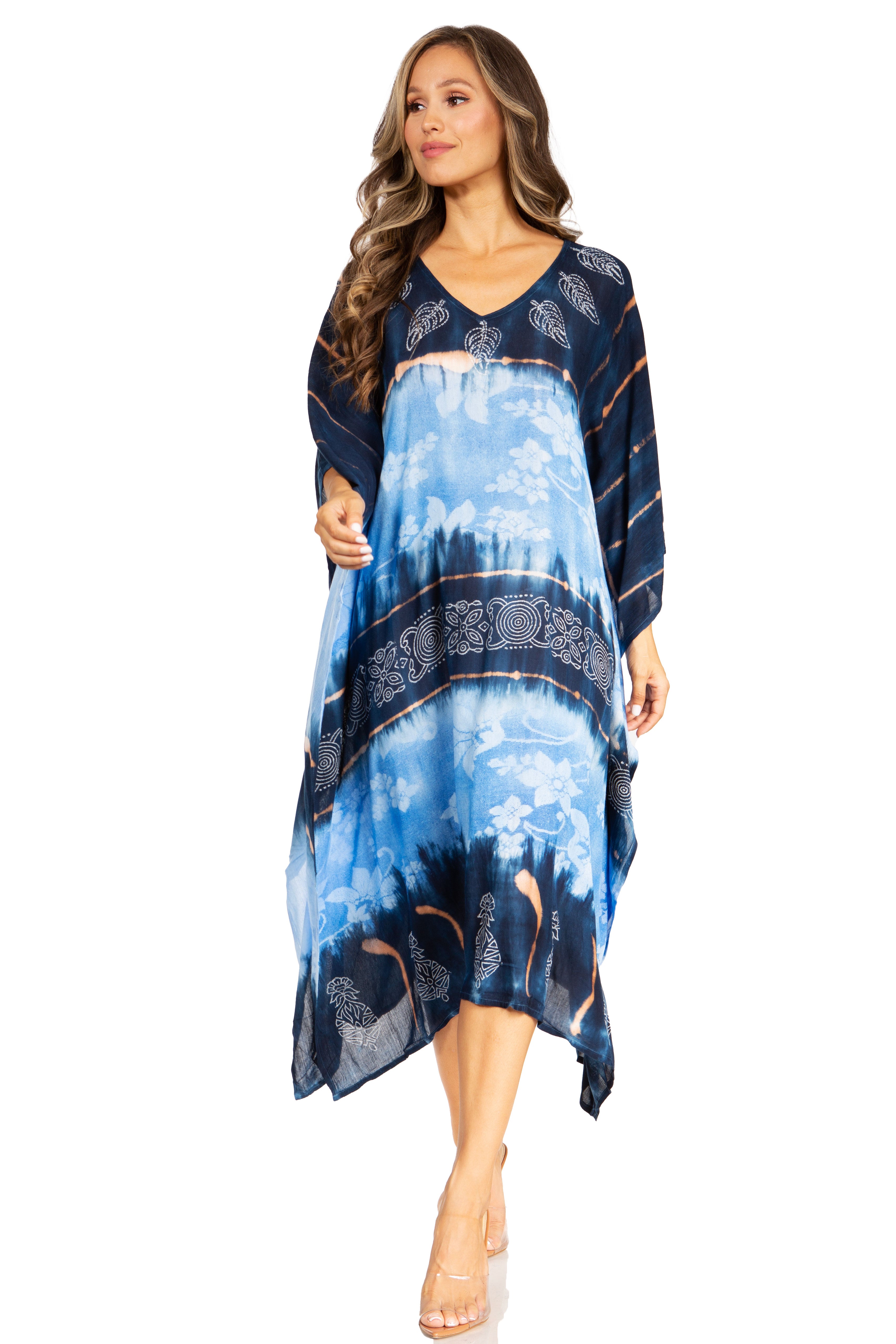 Sakkas - Clementine Second Women's Tie Dye Caftan Dress