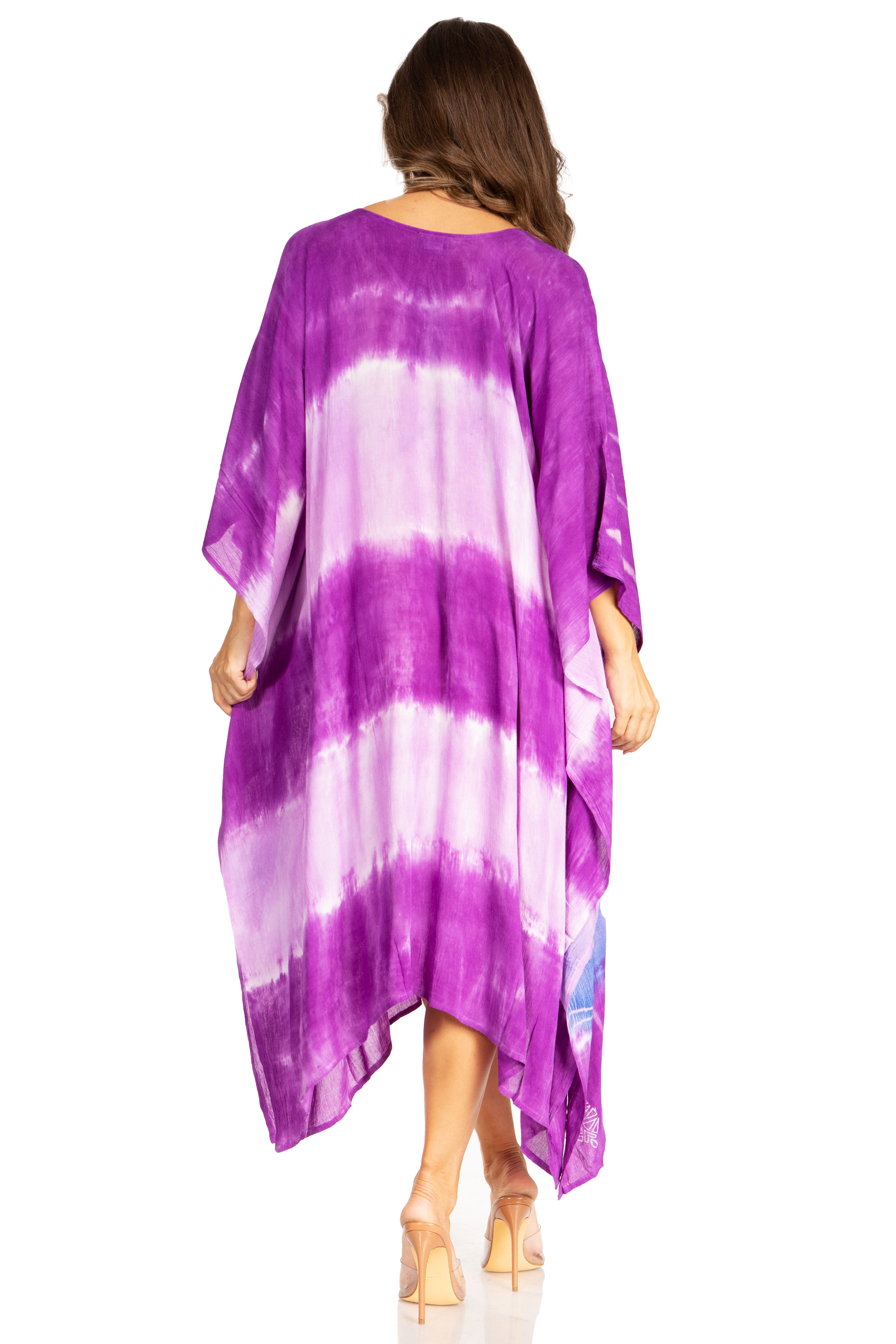 Sakkas - Clementine Second Women's Tie Dye Caftan Dress