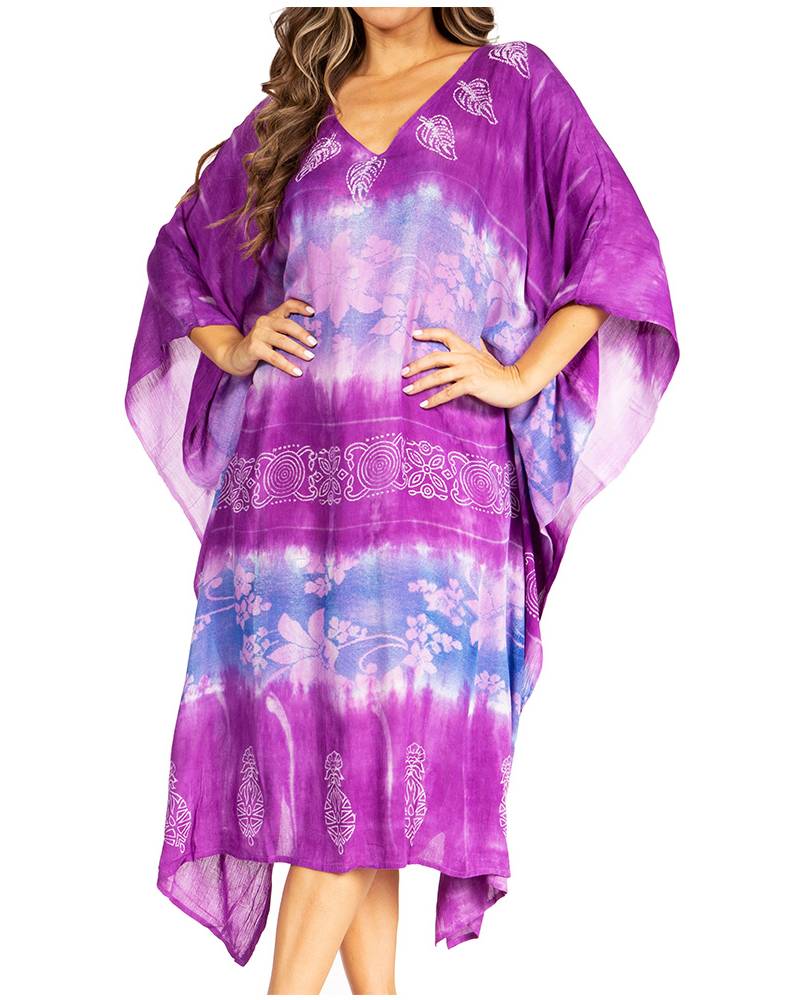 Sakkas - Clementine Second Women's Tie Dye Caftan Dress