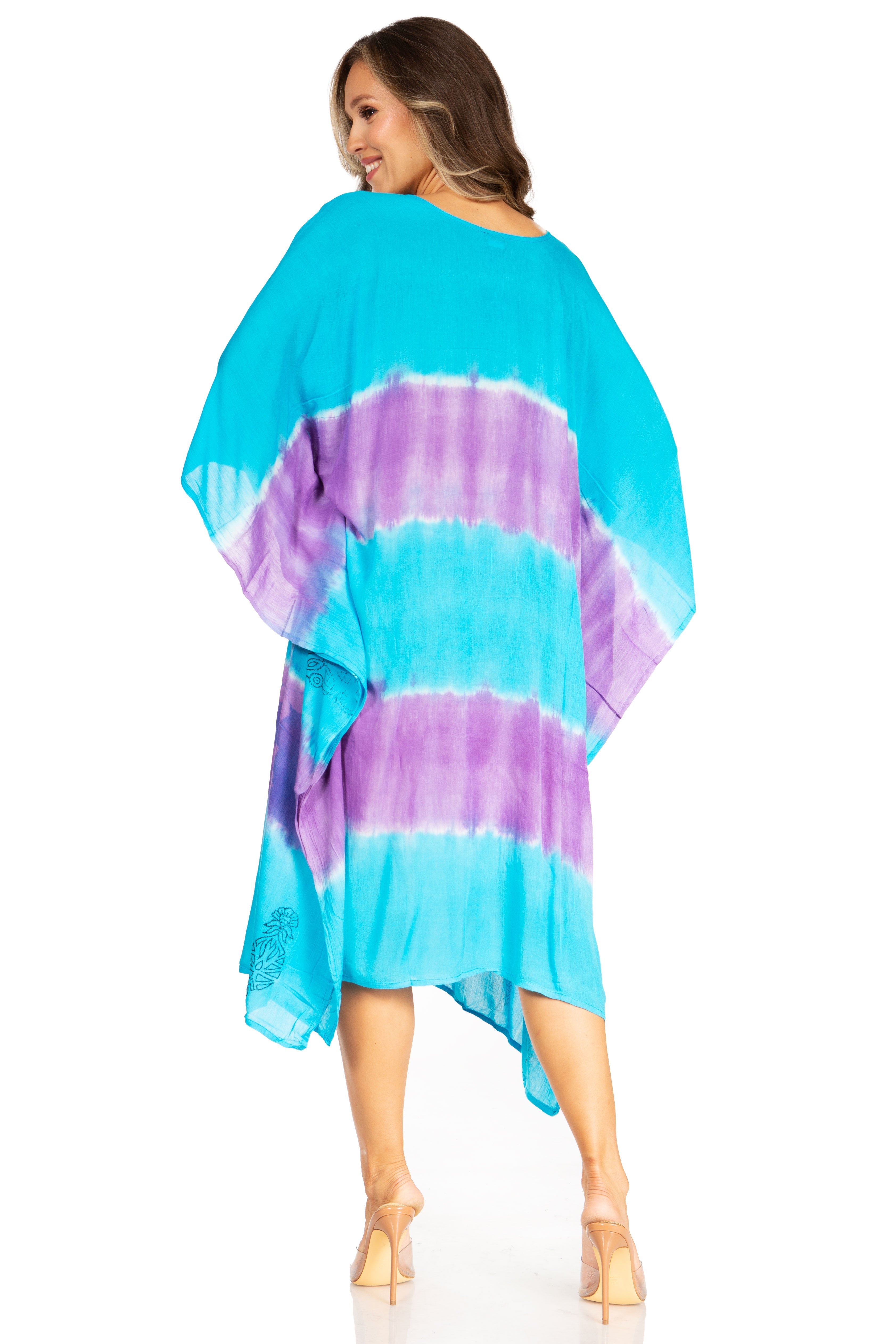 Sakkas - Clementine Second Women's Tie Dye Caftan Dress