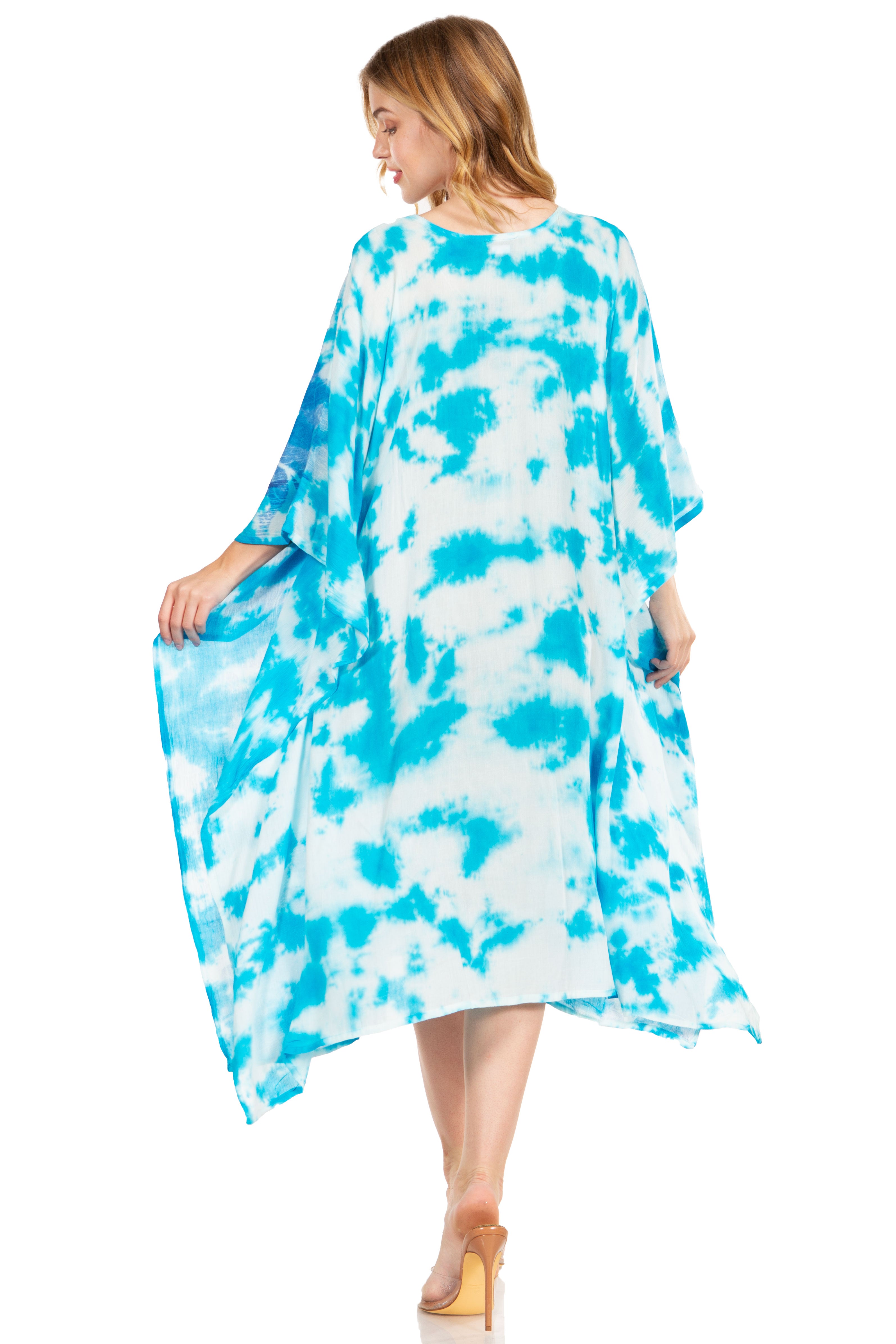 Sakkas - Clementine Second Women's Tie Dye Caftan Dress