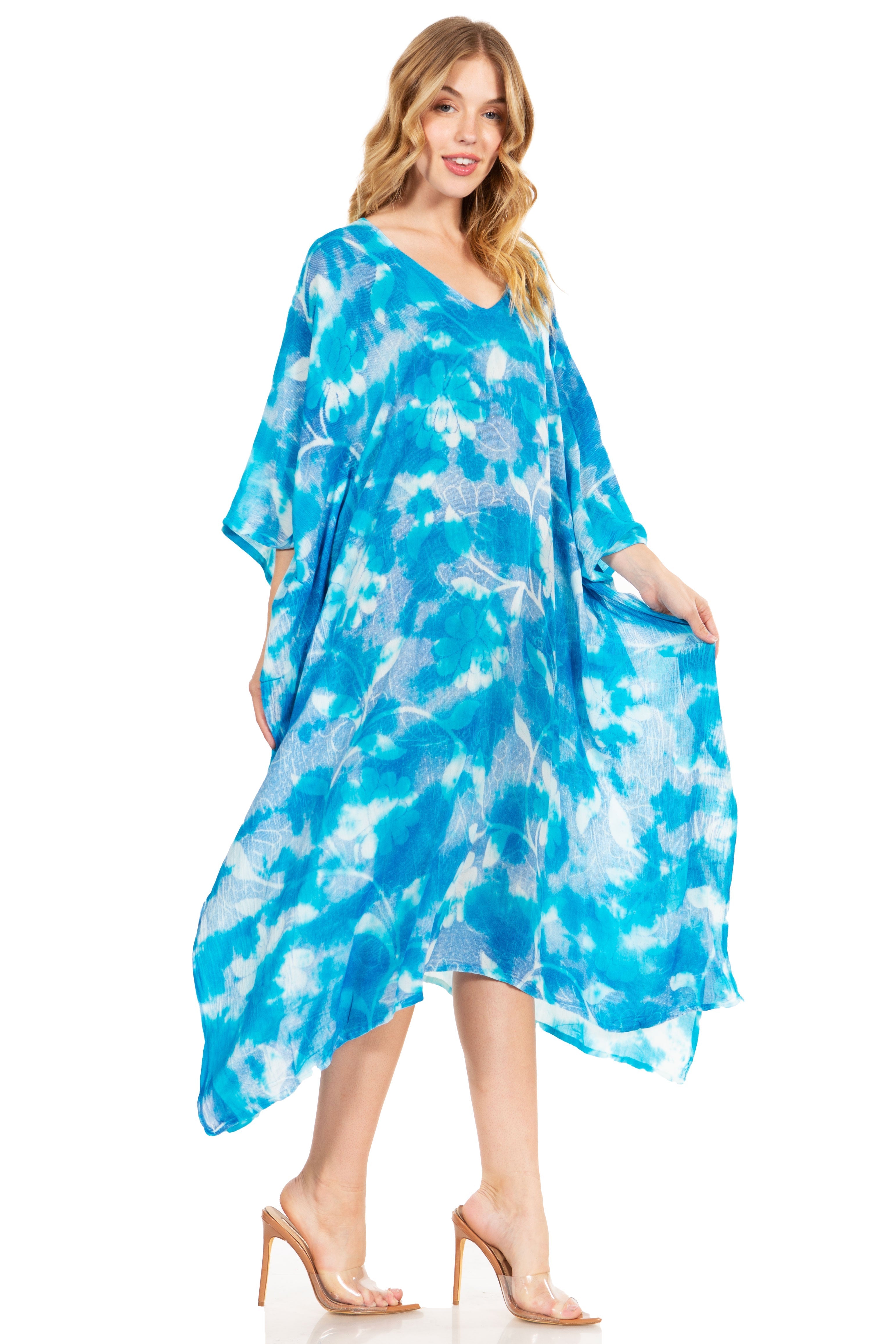 Sakkas - Clementine Second Women's Tie Dye Caftan Dress