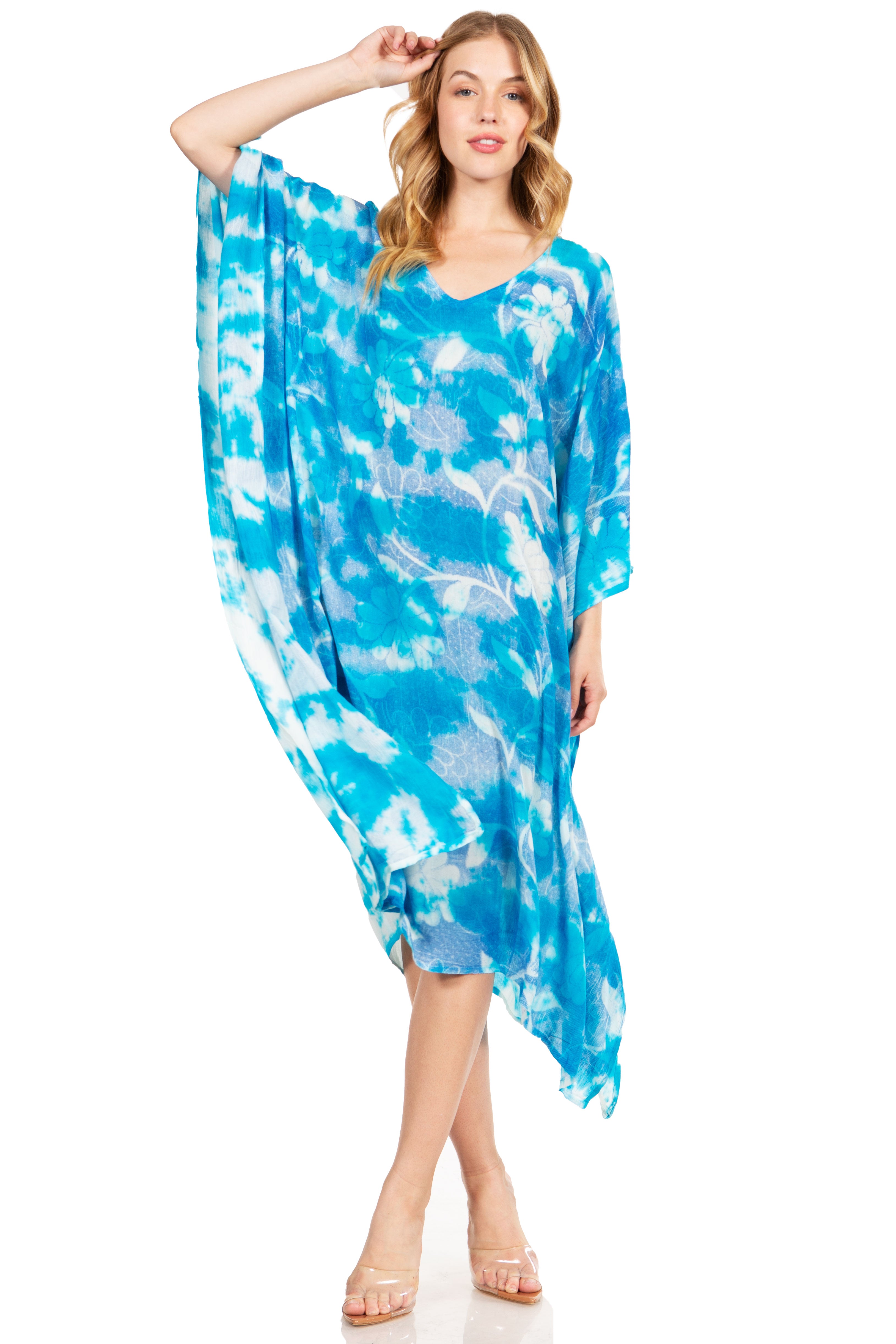 Sakkas - Clementine Second Women's Tie Dye Caftan Dress