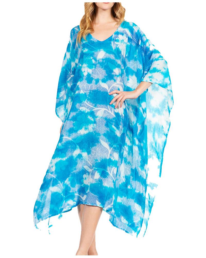 Sakkas - Clementine Second Women's Tie Dye Caftan Dress