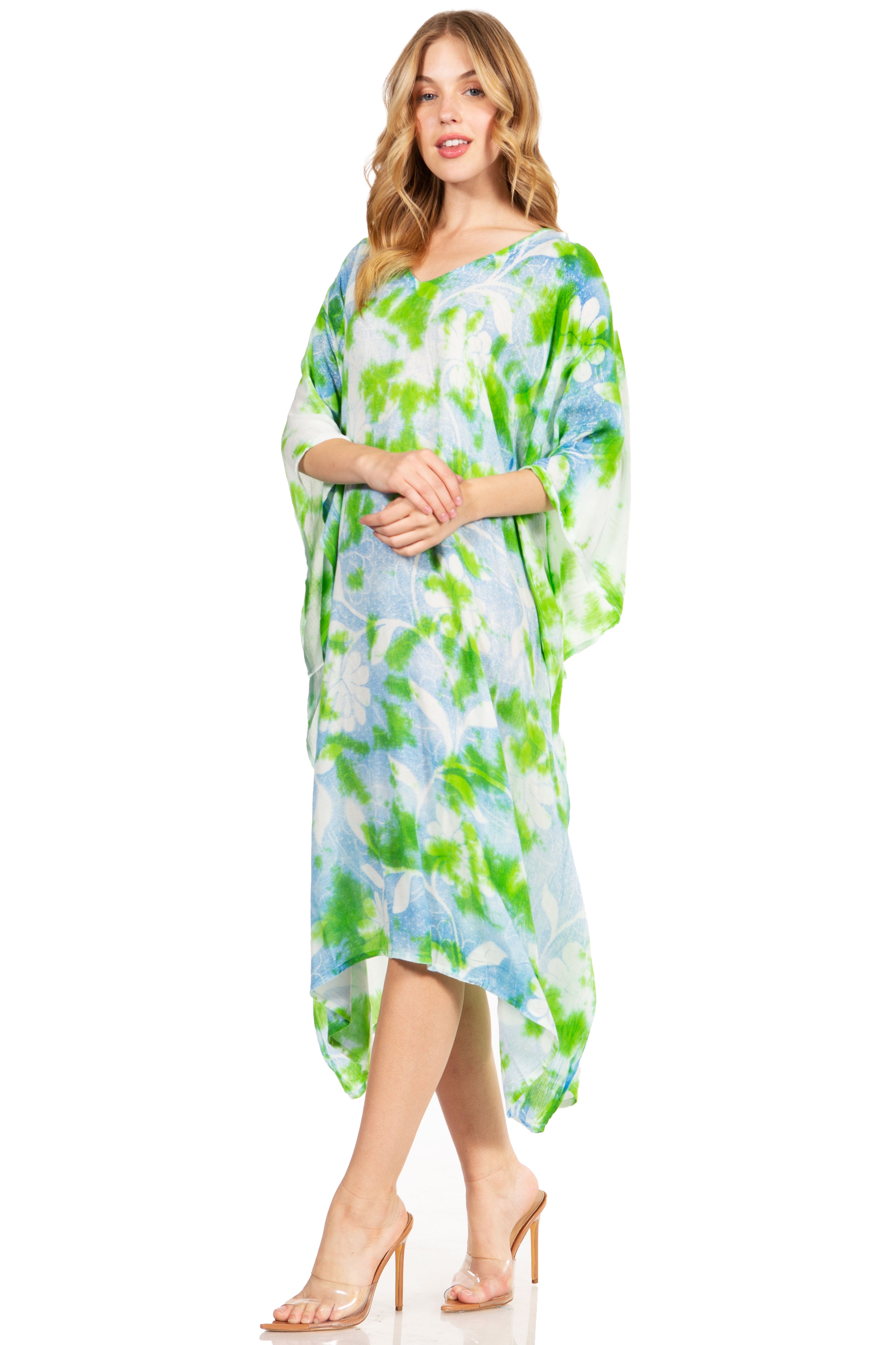 Sakkas - Clementine Second Women's Tie Dye Caftan Dress