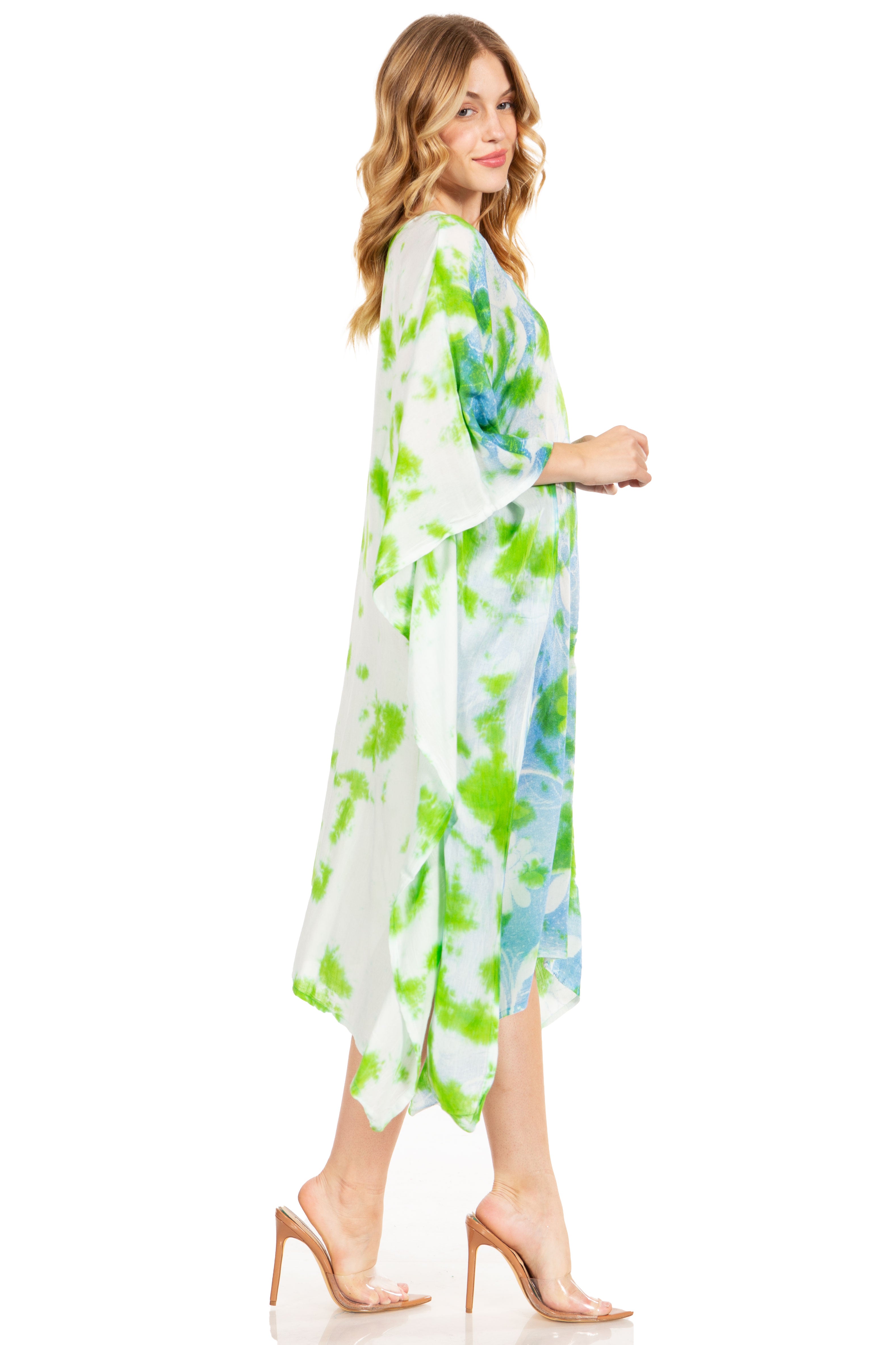 Sakkas - Clementine Second Women's Tie Dye Caftan Dress