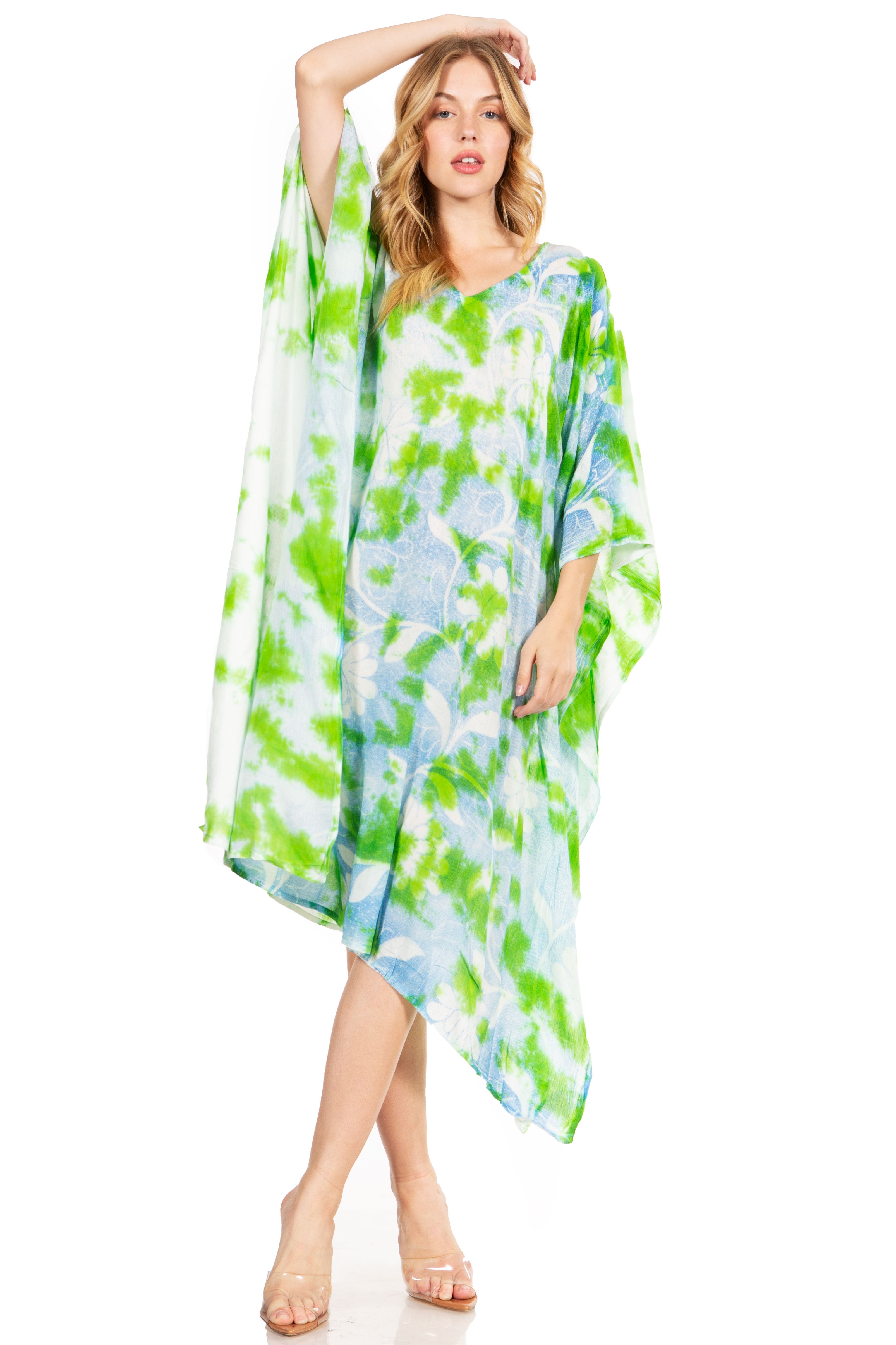 Sakkas - Clementine Second Women's Tie Dye Caftan Dress