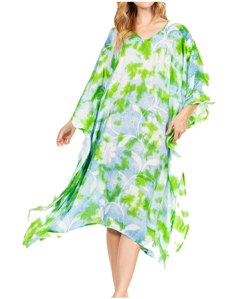 Sakkas - Clementine Second Women's Tie Dye Caftan Dress