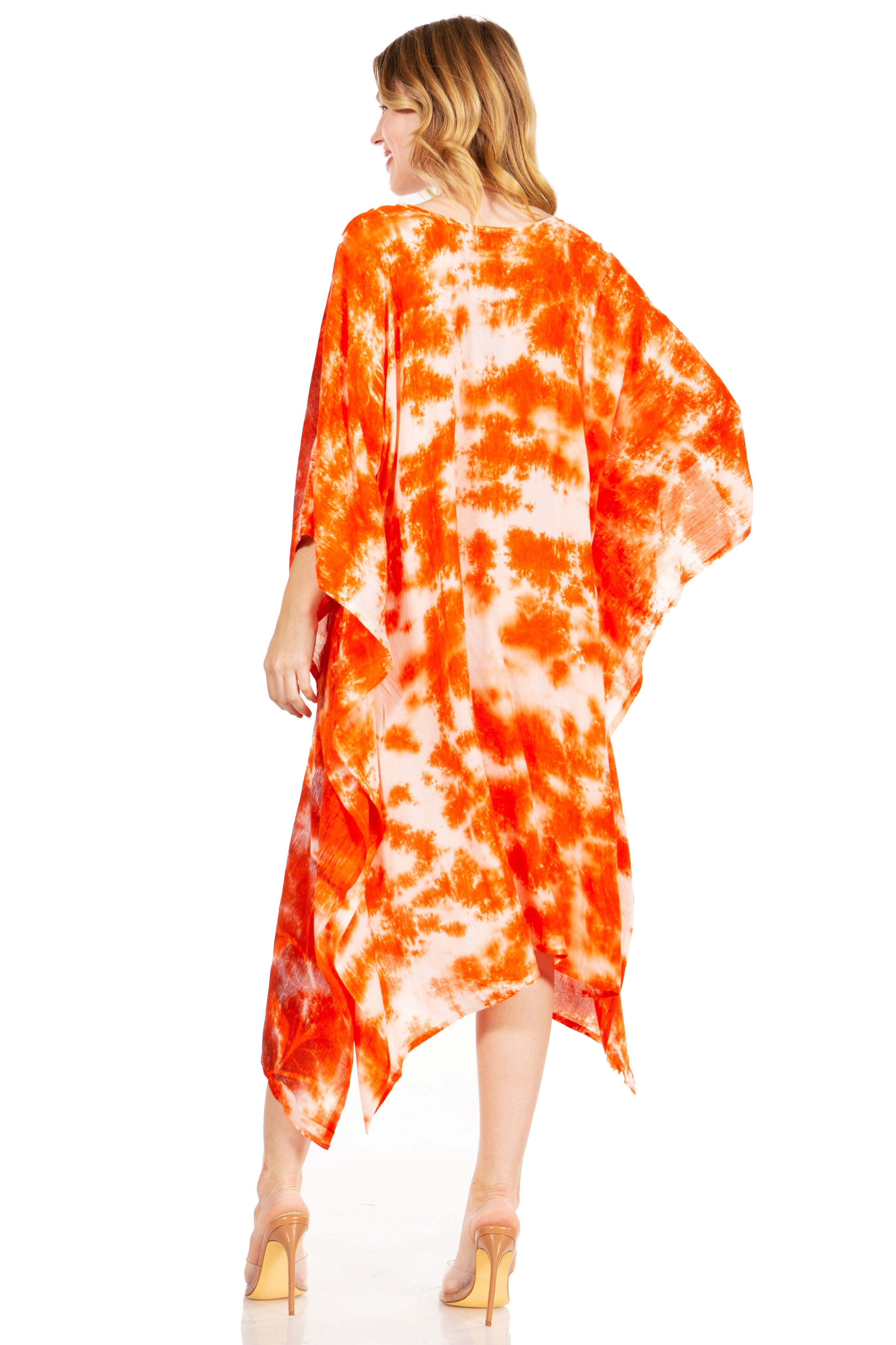 Sakkas - Clementine Second Women's Tie Dye Caftan Dress
