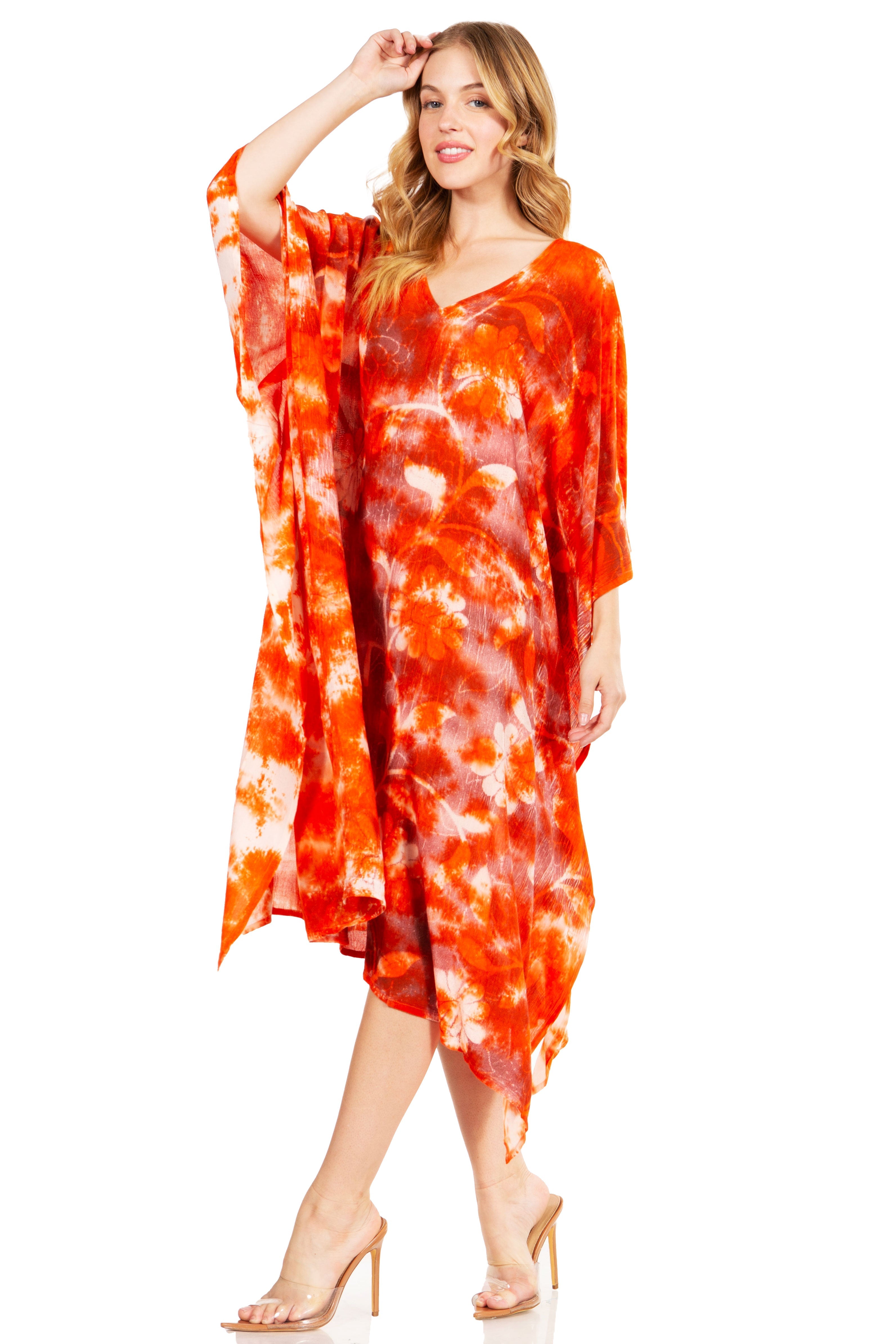 Sakkas - Clementine Second Women's Tie Dye Caftan Dress