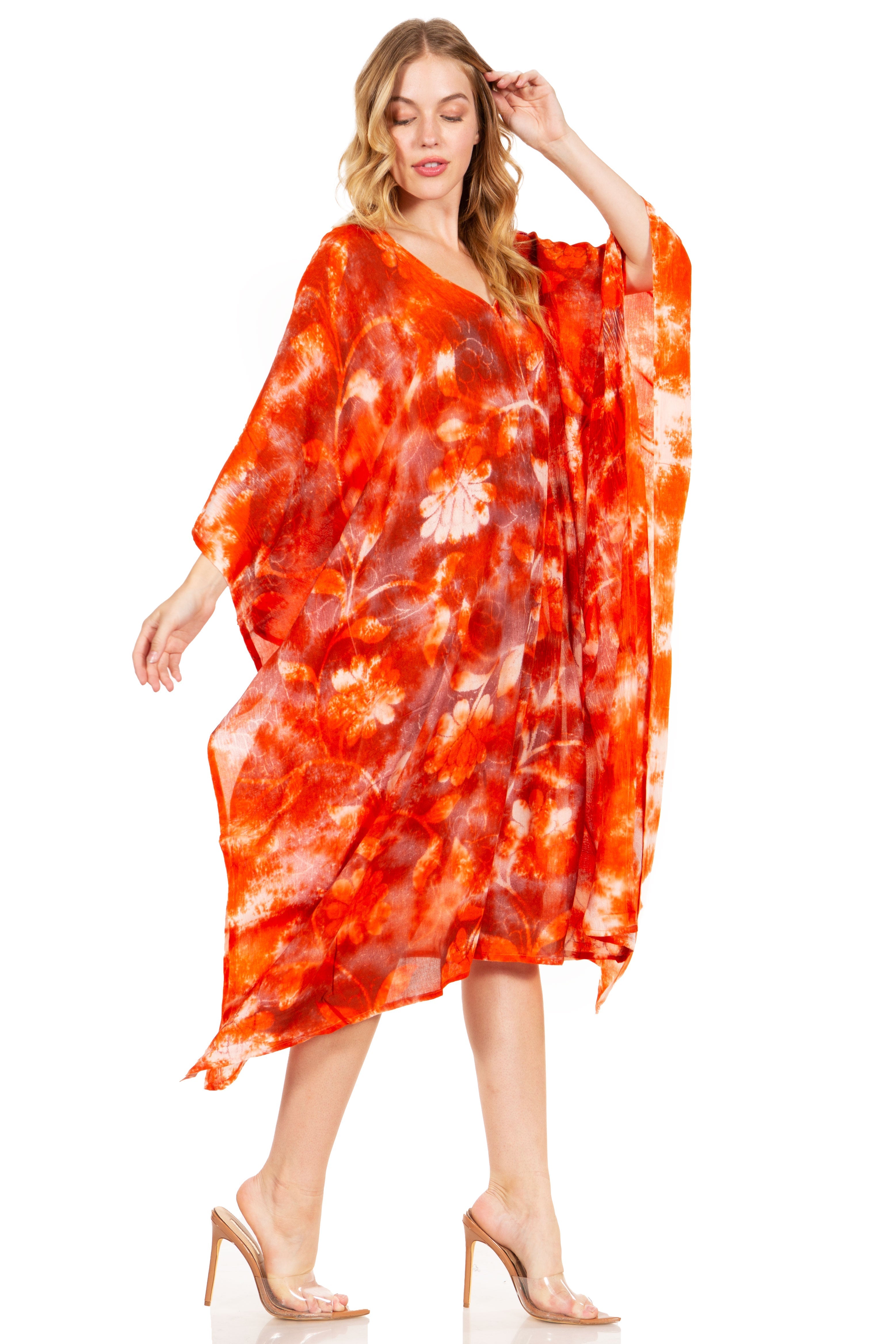 Sakkas - Clementine Second Women's Tie Dye Caftan Dress