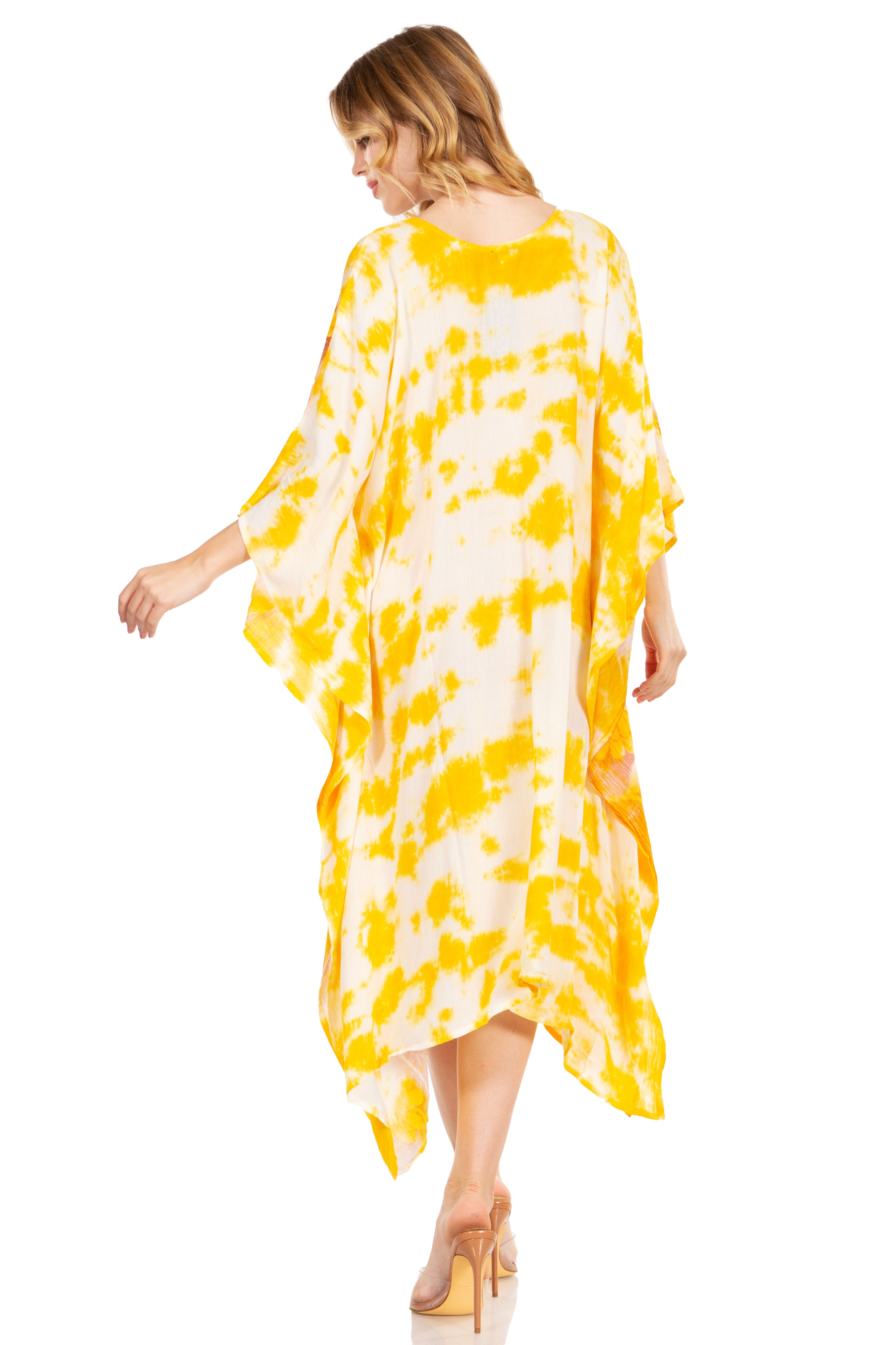 Sakkas - Clementine Second Women's Tie Dye Caftan Dress