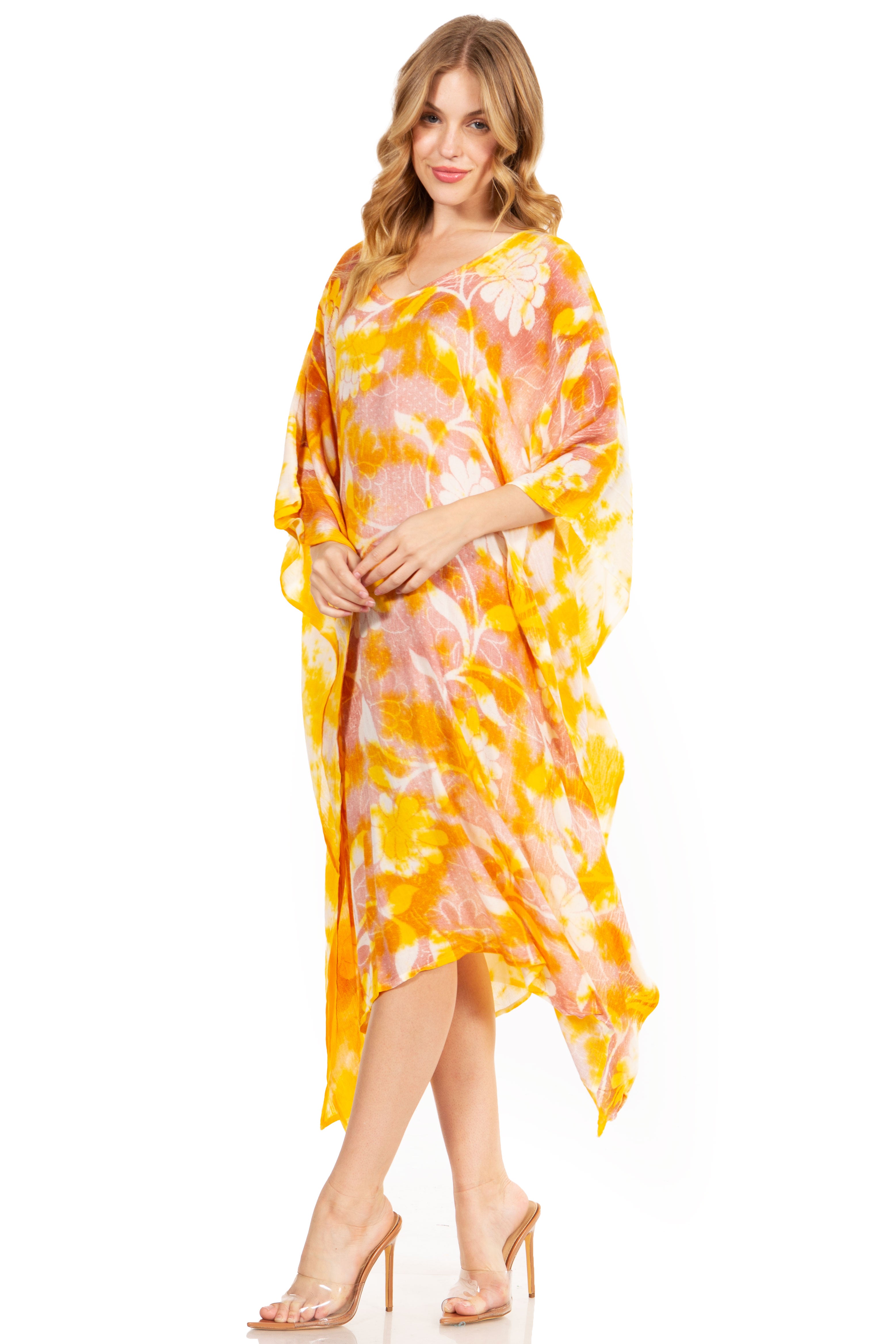 Sakkas - Clementine Second Women's Tie Dye Caftan Dress