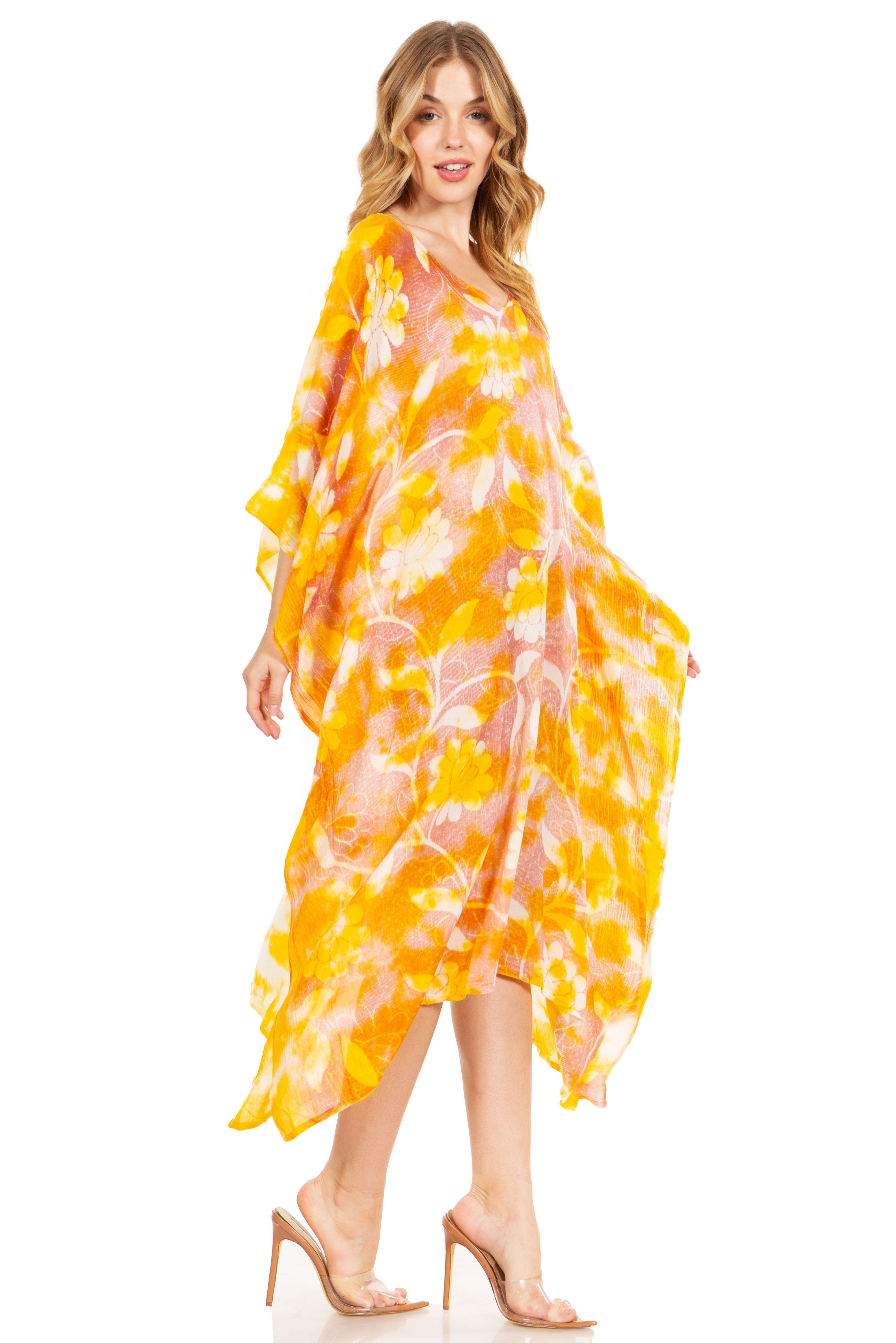 Sakkas - Clementine Second Women's Tie Dye Caftan Dress