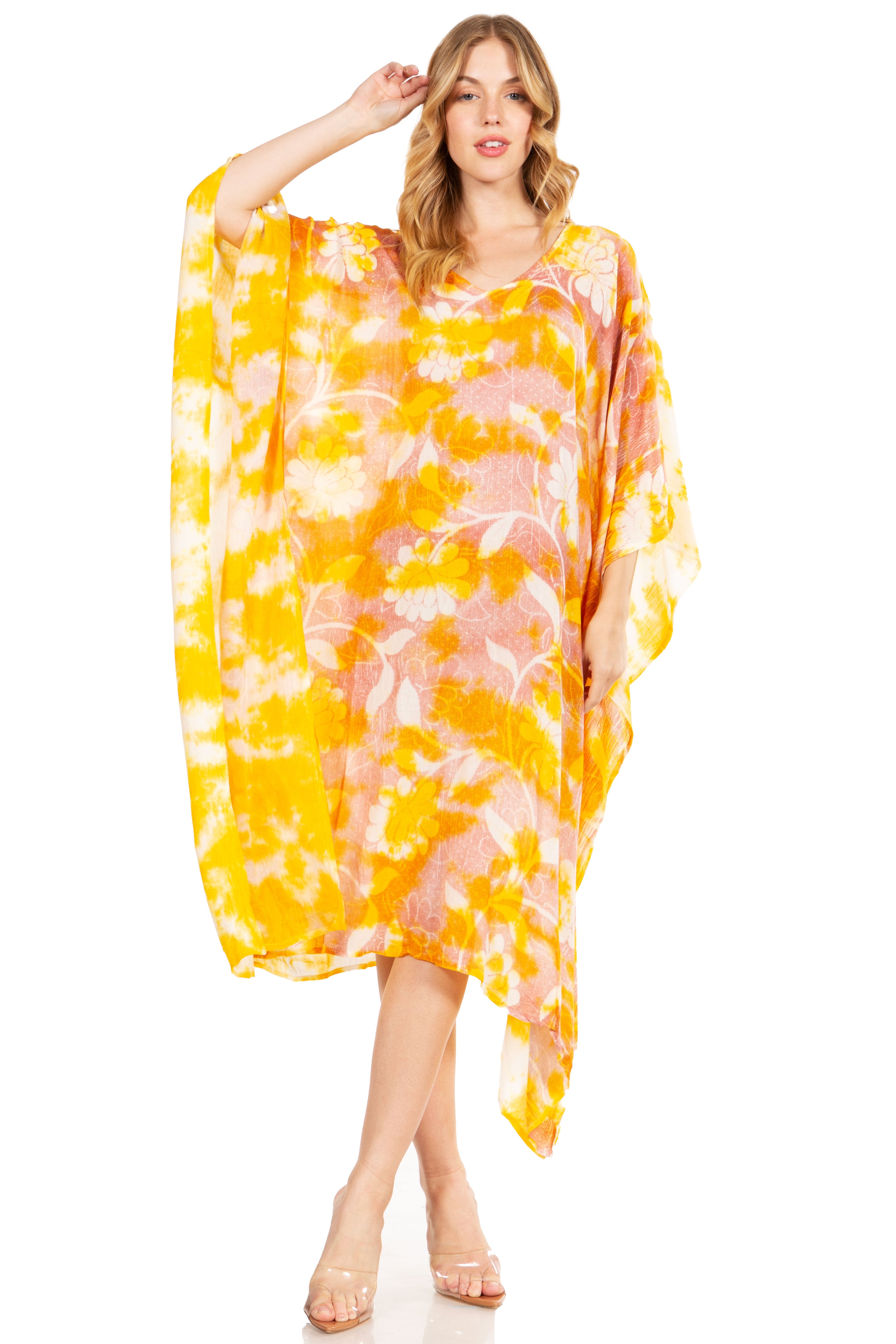 Sakkas - Clementine Second Women's Tie Dye Caftan Dress
