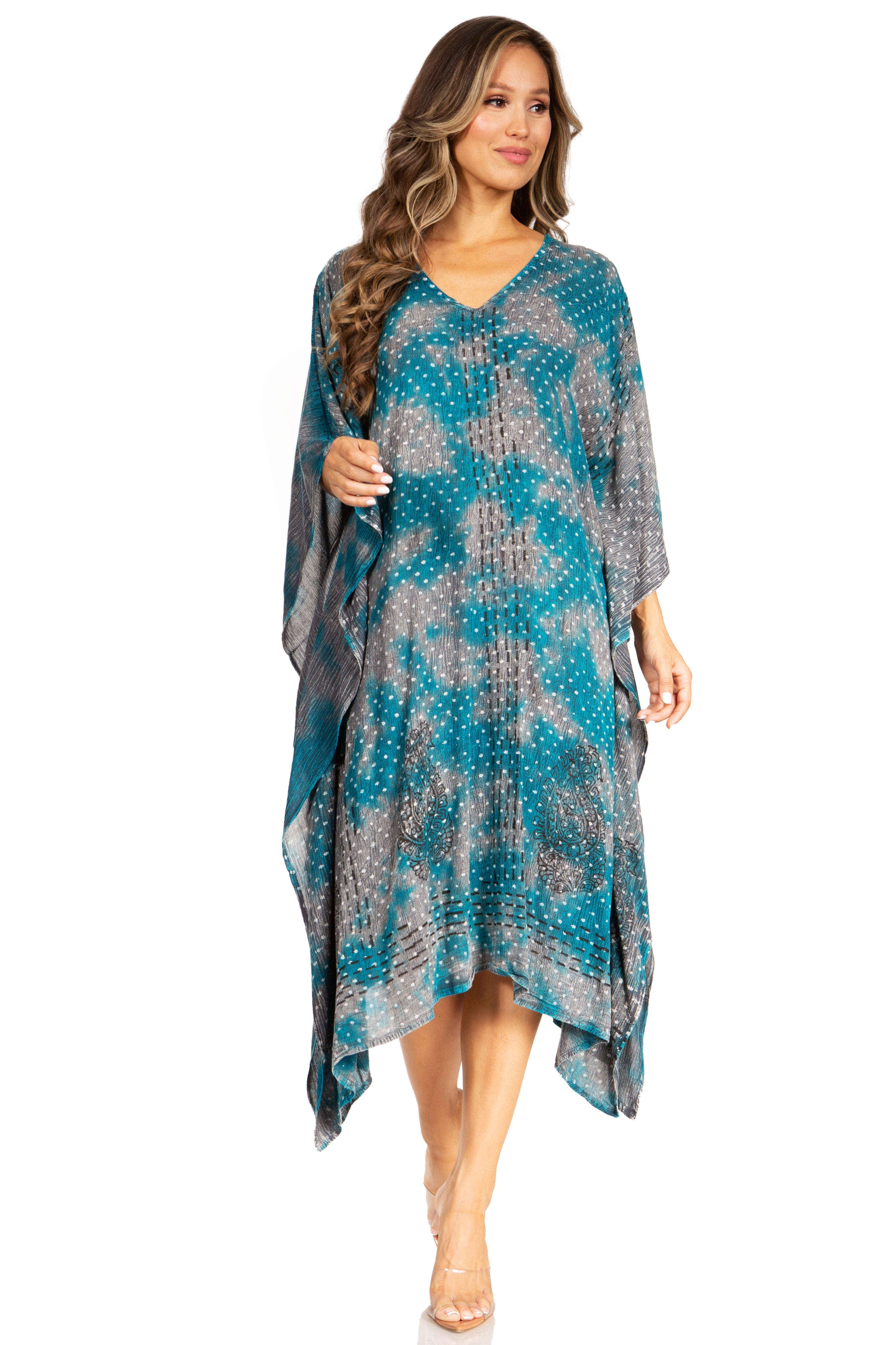 Sakkas - Clementine Third Tie Dye Caftan