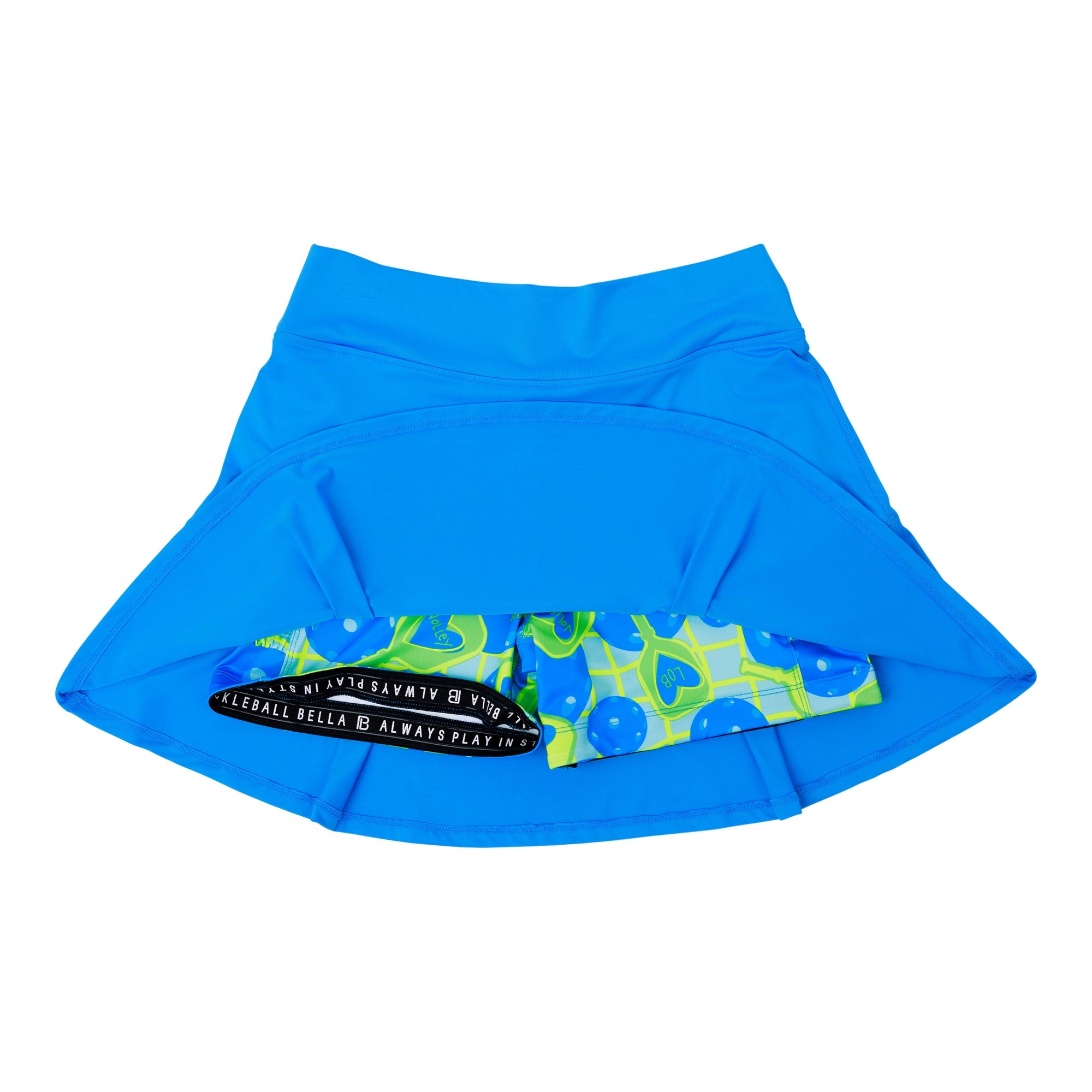 Pickleball Bella Drop Pleat Skort Electric Blue with Net Worth