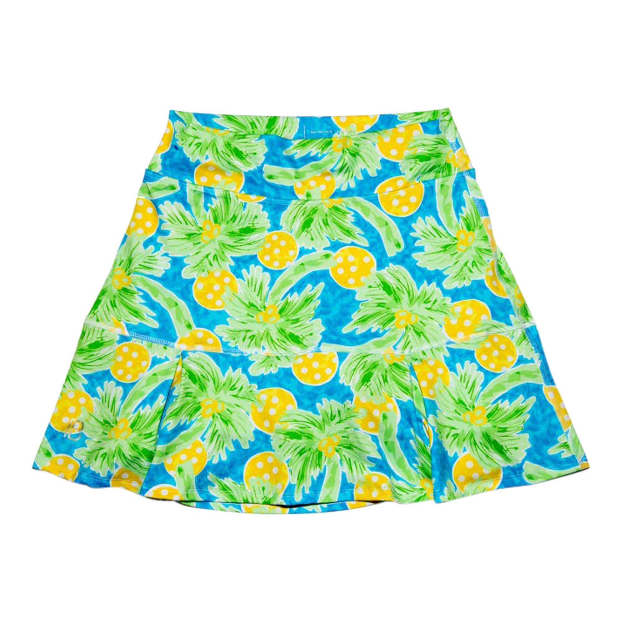 Skirt with pineapple pattern on a white background