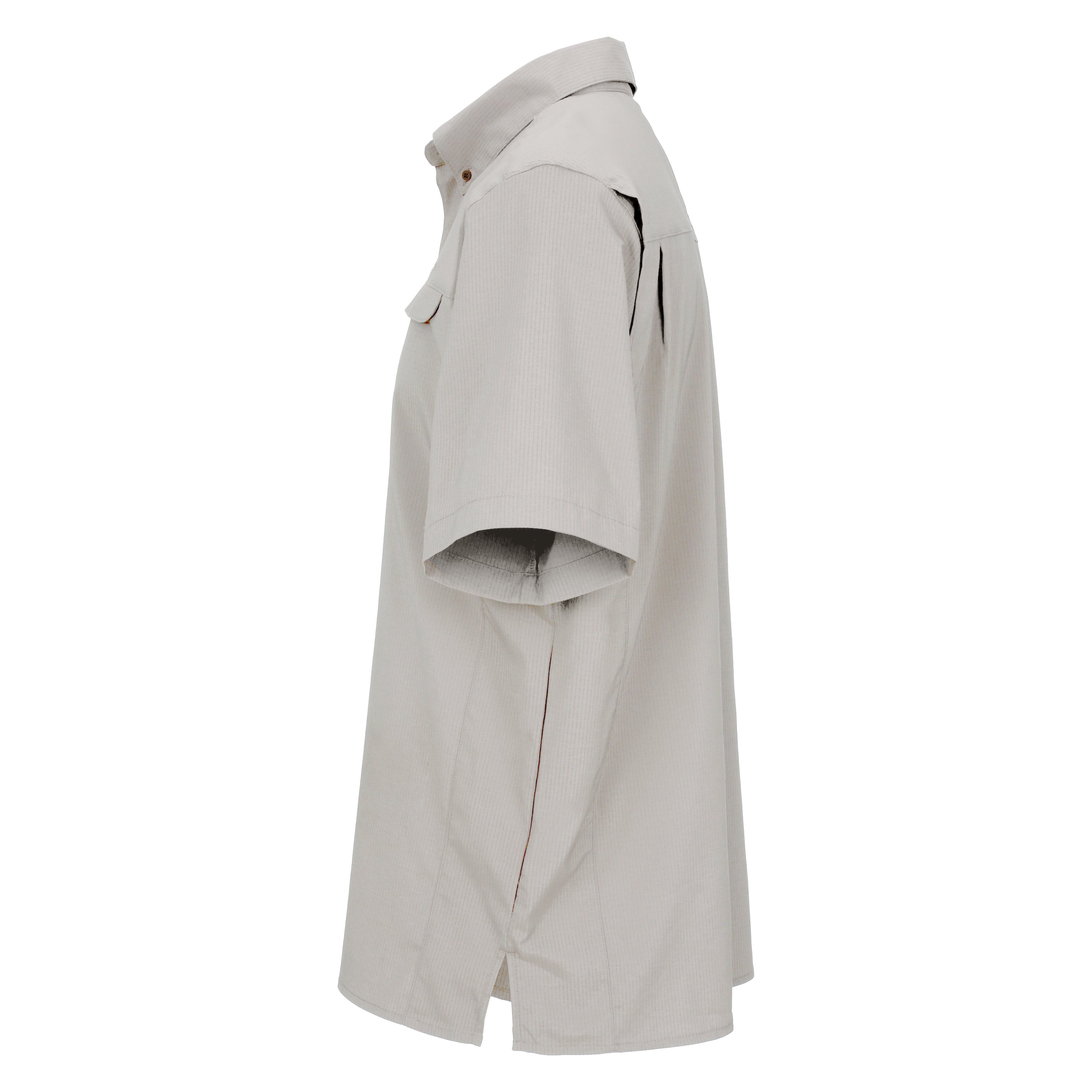 Light gray coat on a white background