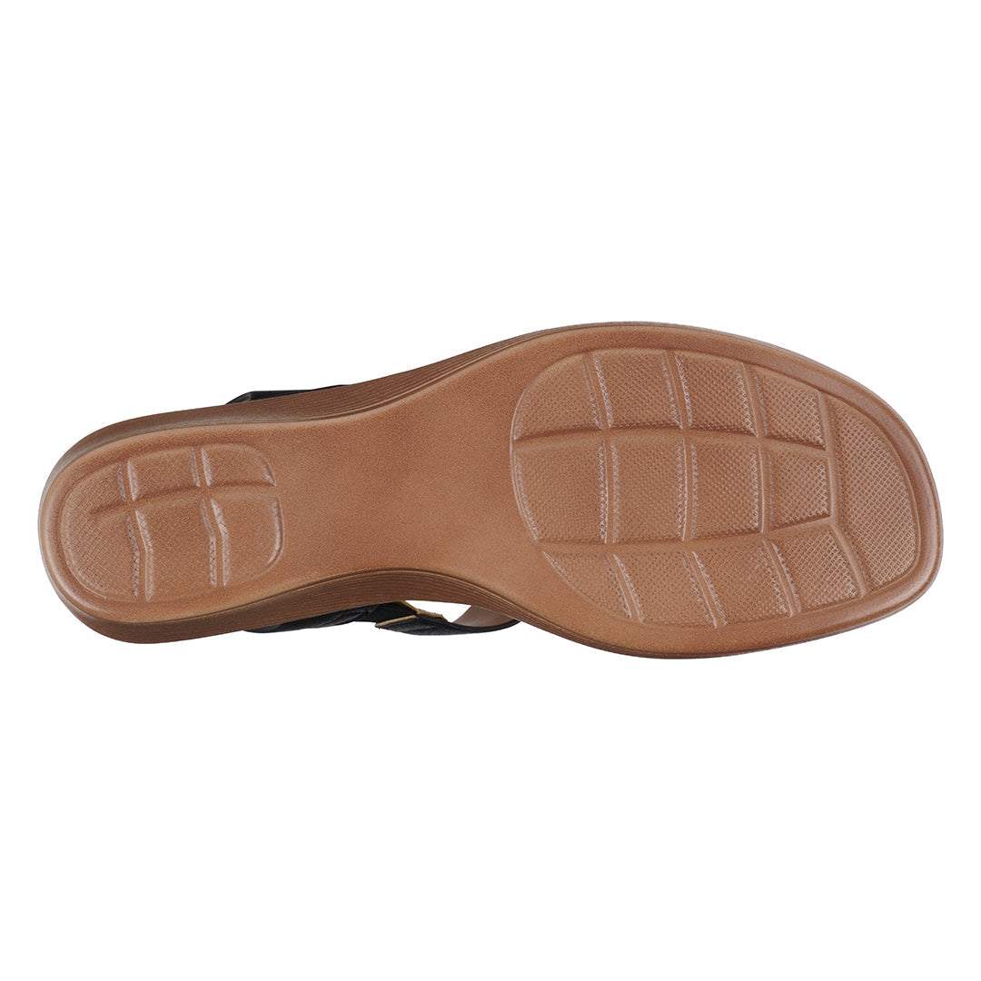 Brown sandal sole on a white background