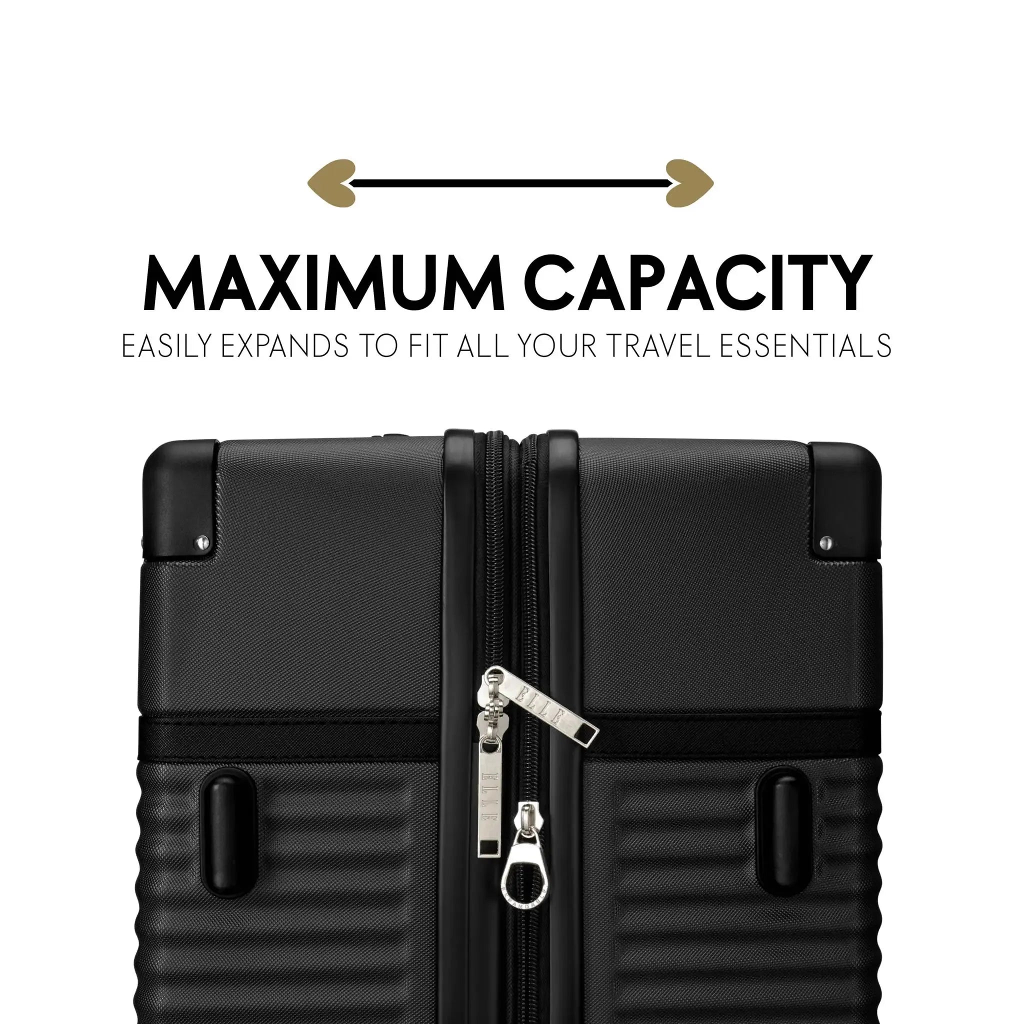 Belleville Three Piece Expandable Retro Luggage Set