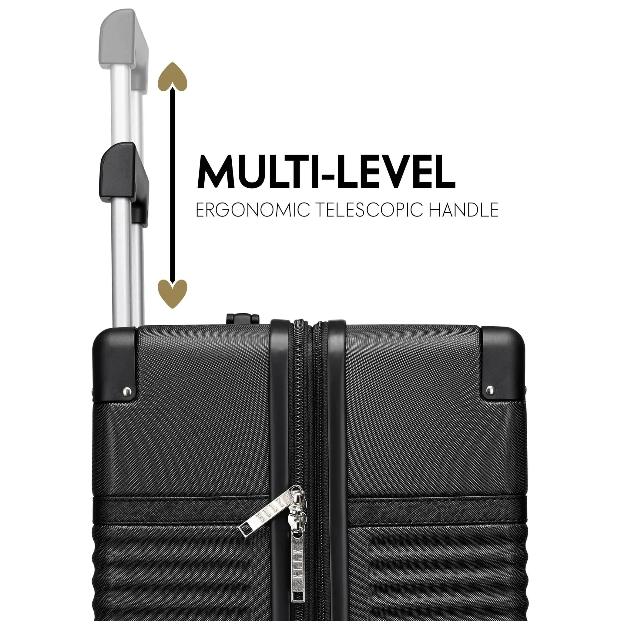 Belleville Three Piece Expandable Retro Luggage Set