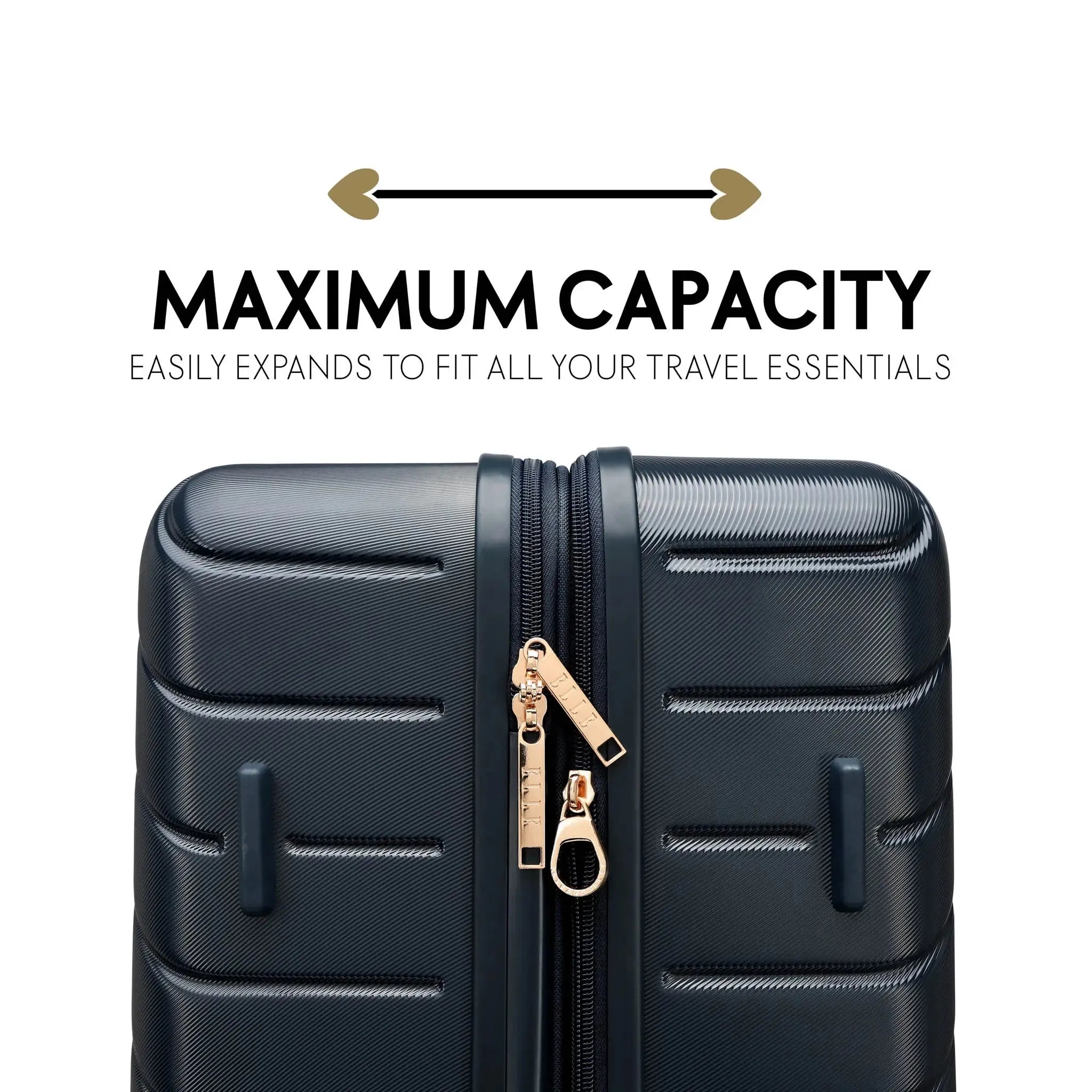 Louvre Two Piece Expandable Polycarbonate Luggage Set