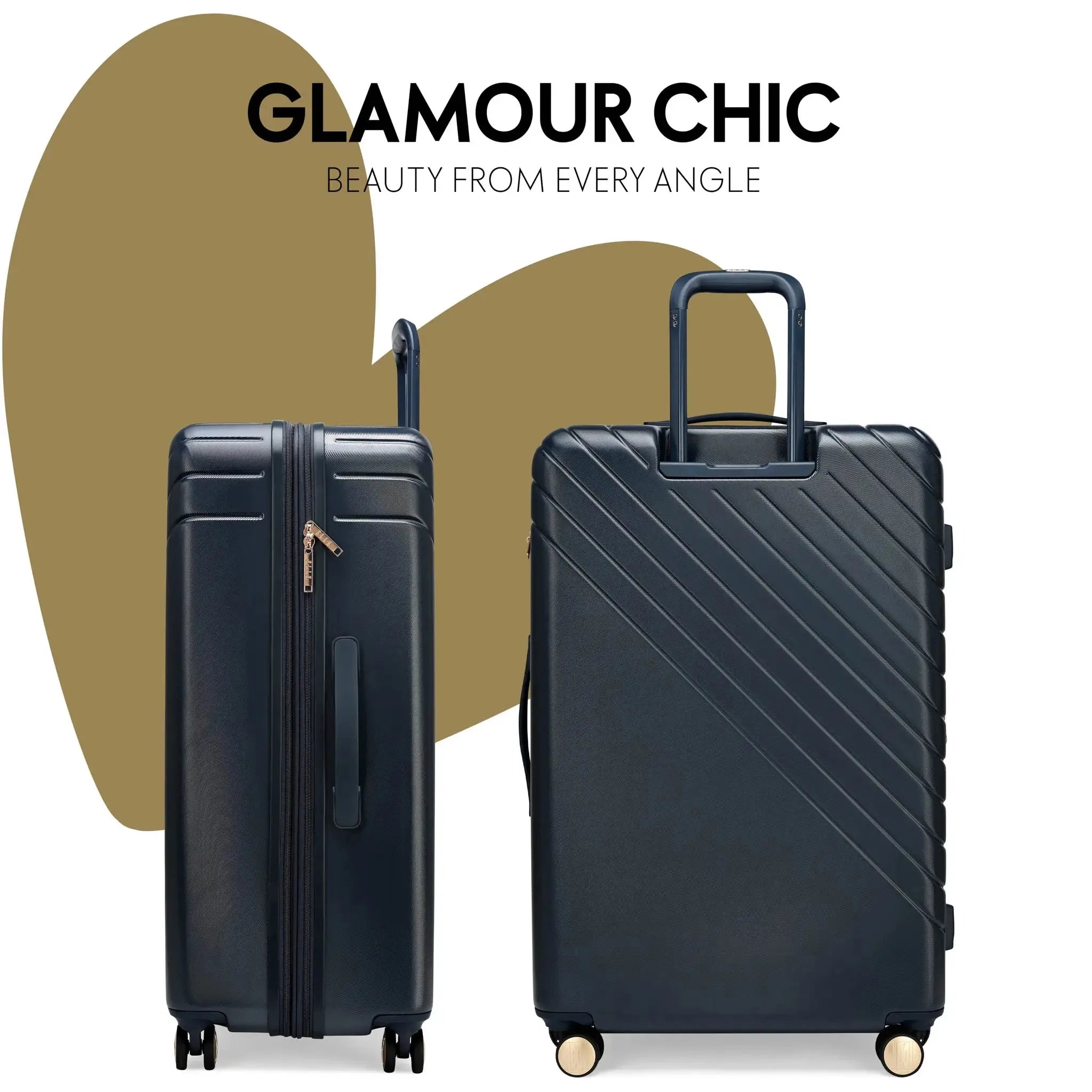 Louvre Two Piece Expandable Polycarbonate Luggage Set