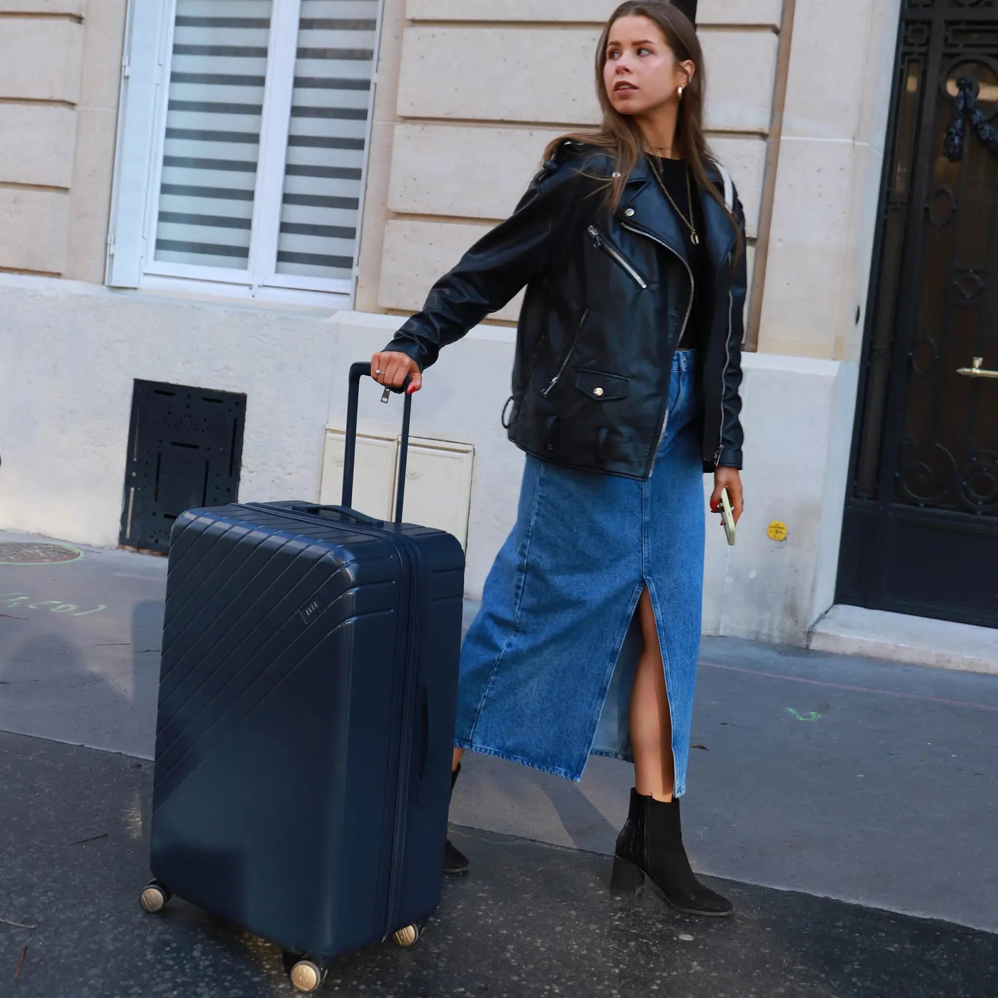 Louvre Two Piece Expandable Polycarbonate Luggage Set