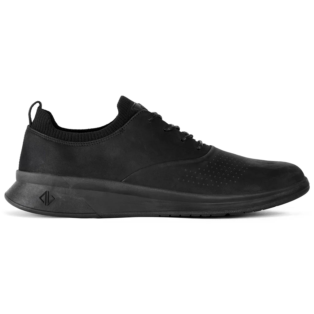 Black sneaker on a white background