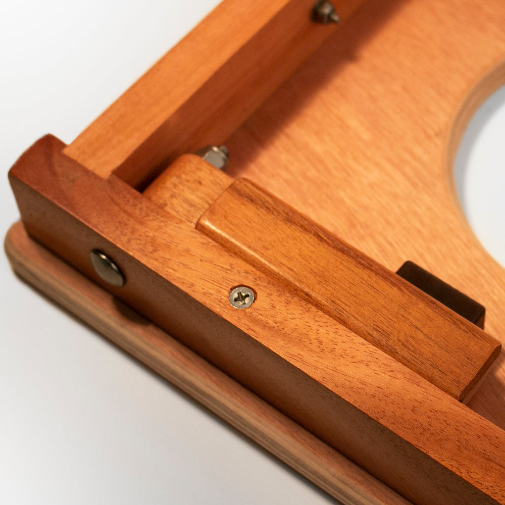 Close-up of a wooden object with a white background