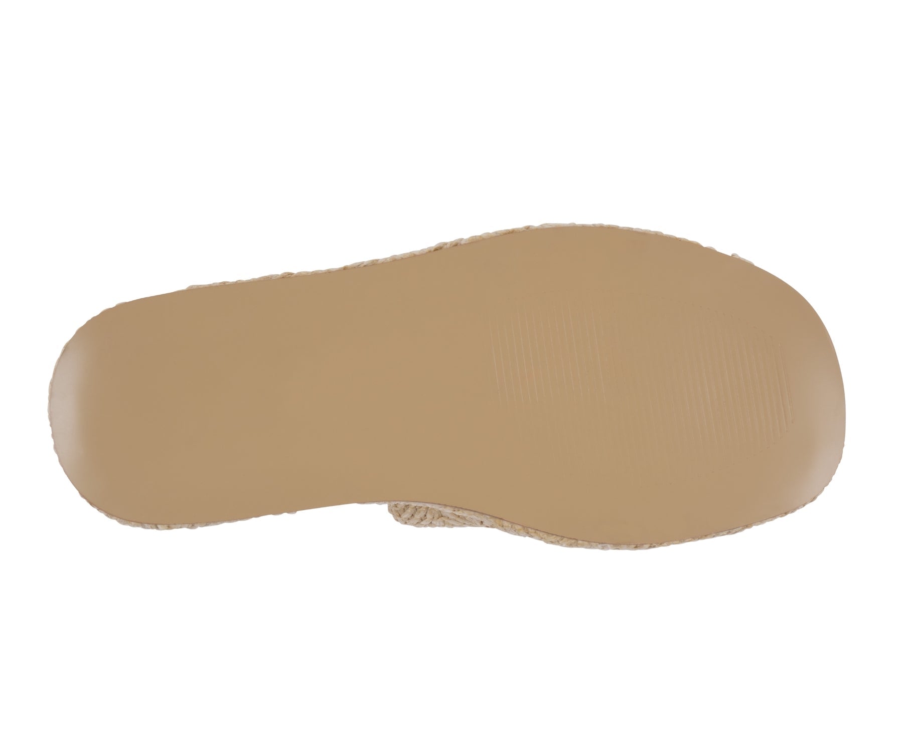 Beige shoe sole on a white background