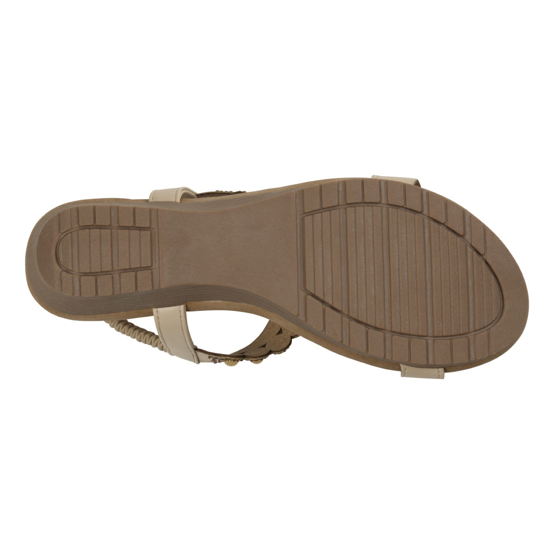 Brown sandal sole on a white background