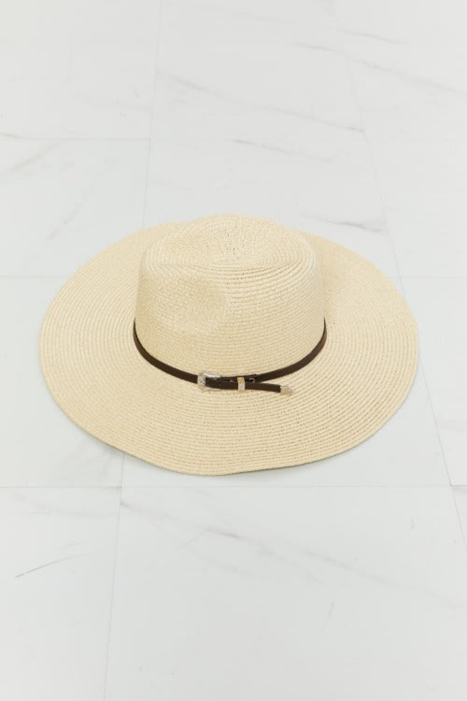 Fame Boho Straw Fedora Hat