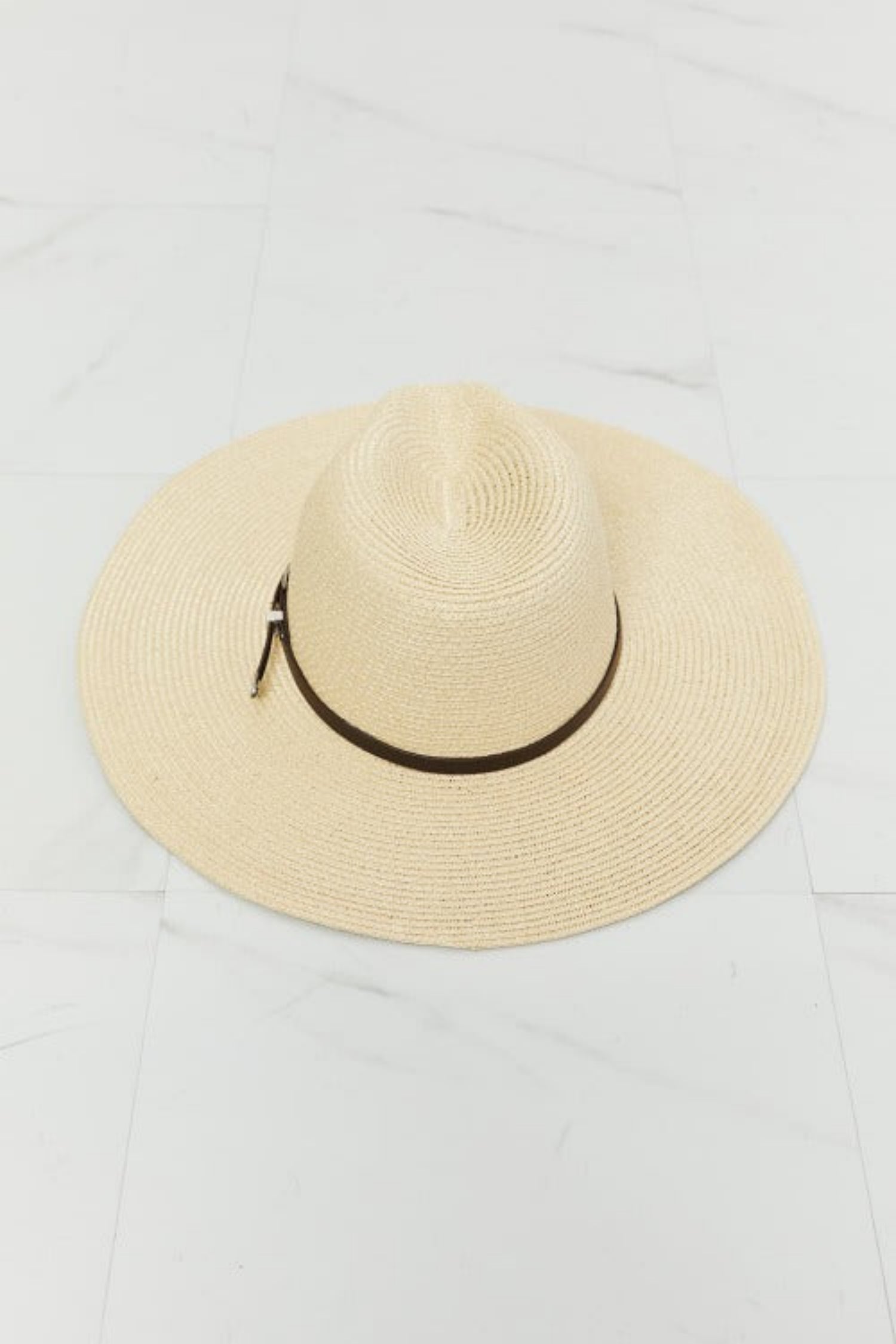 Fame Boho Straw Fedora Hat