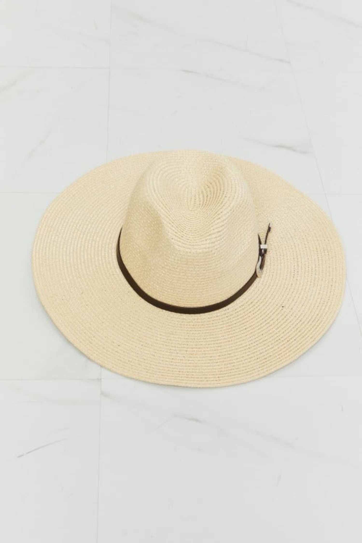 Fame Boho Straw Fedora Hat