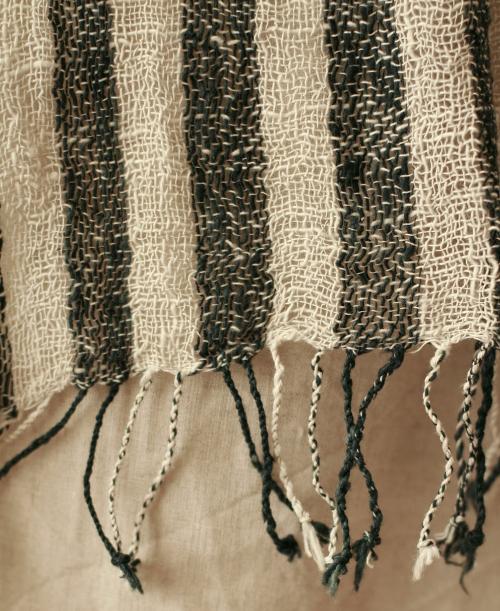 Fatima Hand-Loomed Raw Cotton Scarf